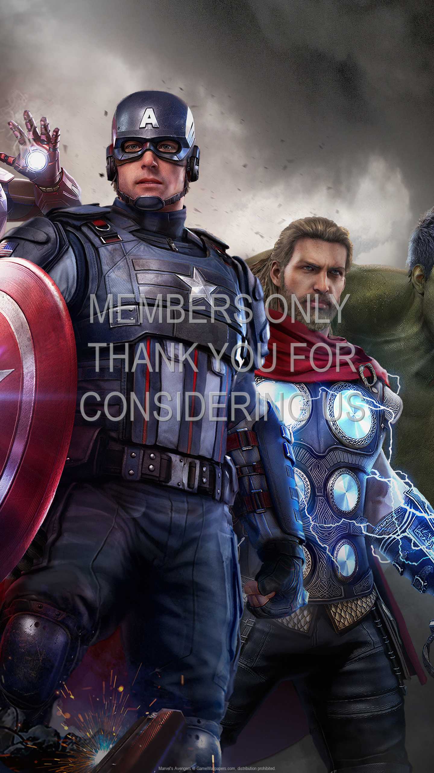 Marvel's Avengers 1440p Vertical Mobiele achtergrond 02