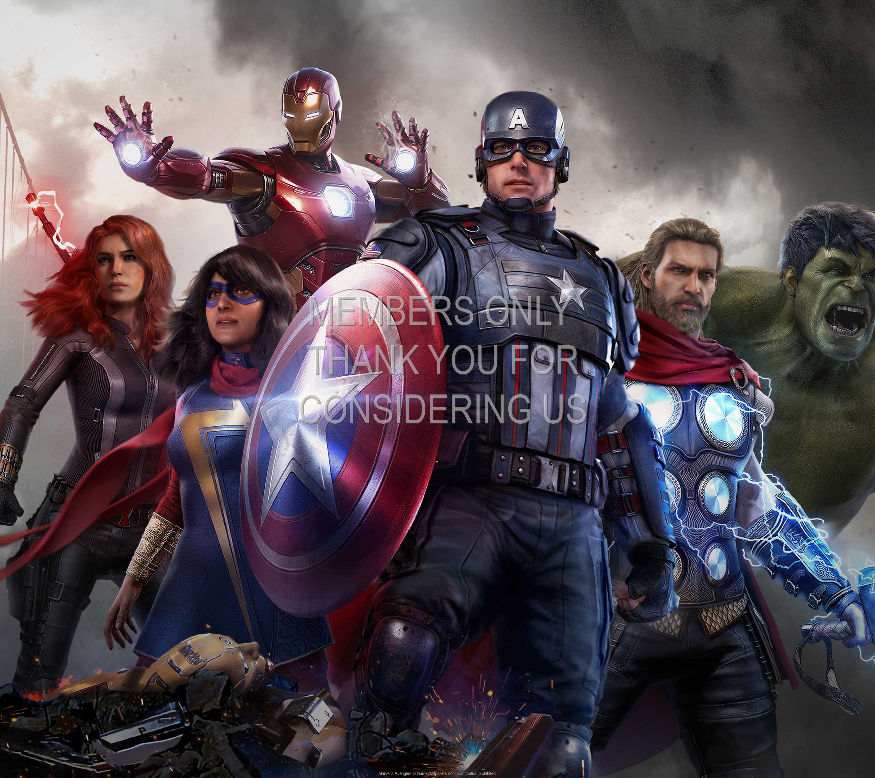 Marvel's Avengers 1440p Horizontal Mobiele achtergrond 02