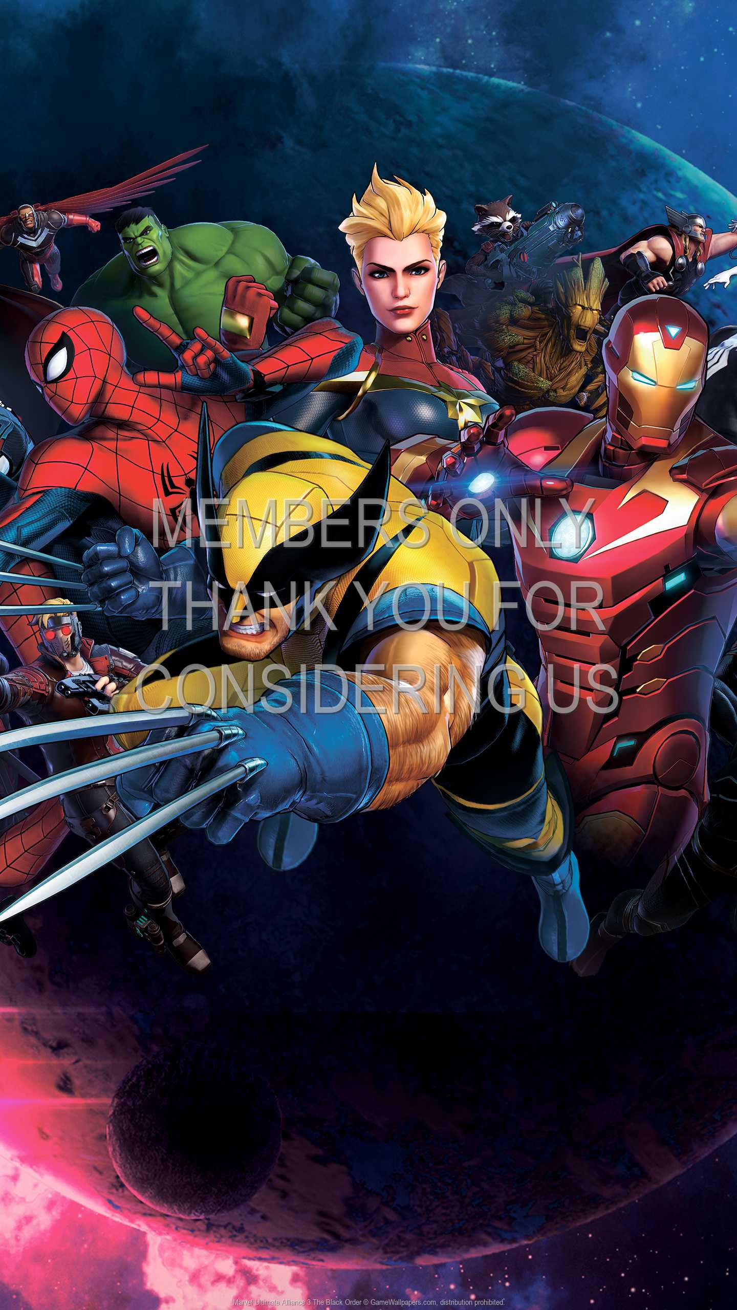 Marvel Ultimate Alliance 3: The Black Order 1440p Vertical Handy Hintergrundbild 01