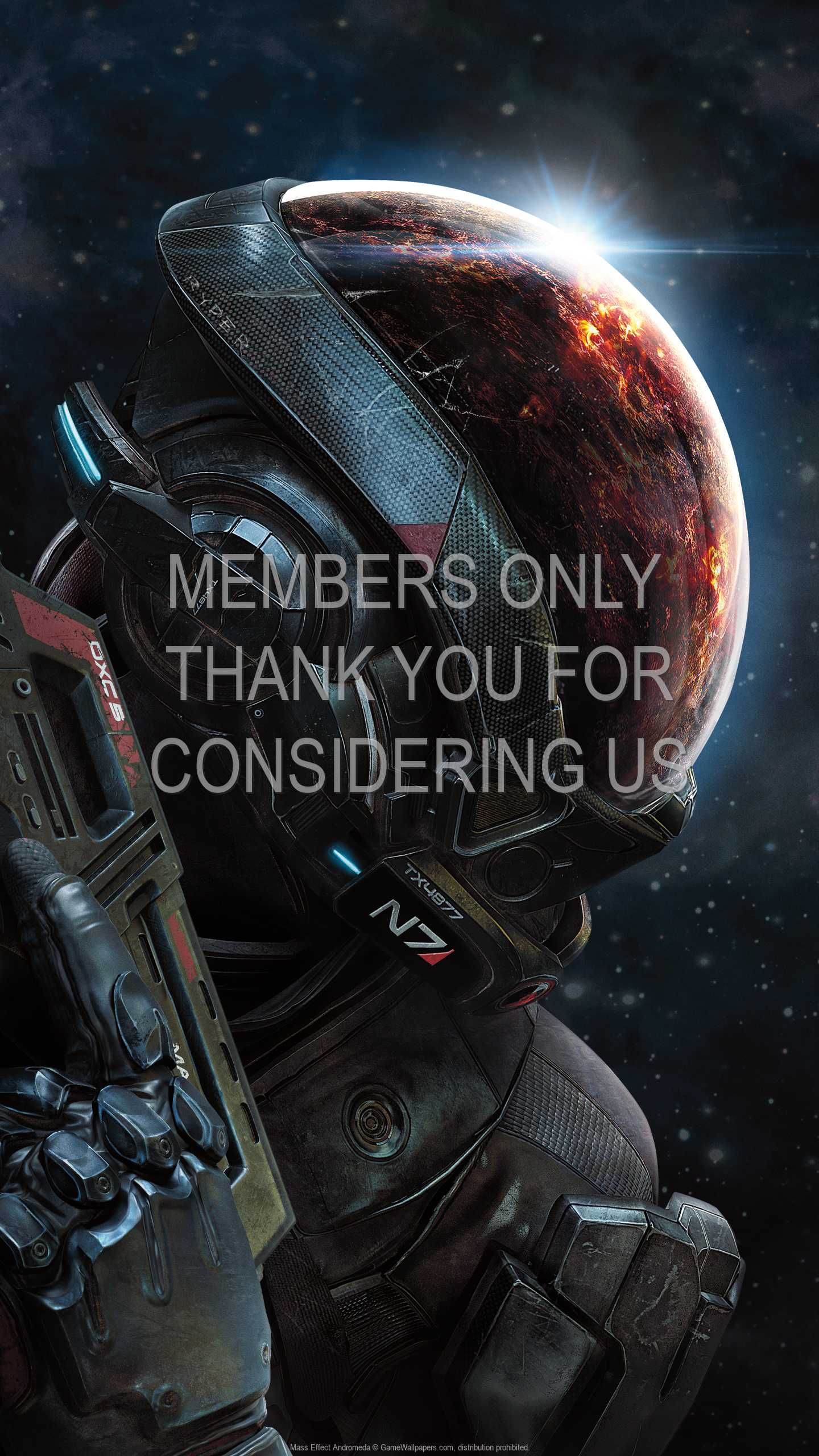 Mass Effect: Andromeda 1440p Vertical Mobile fond d'cran 01
