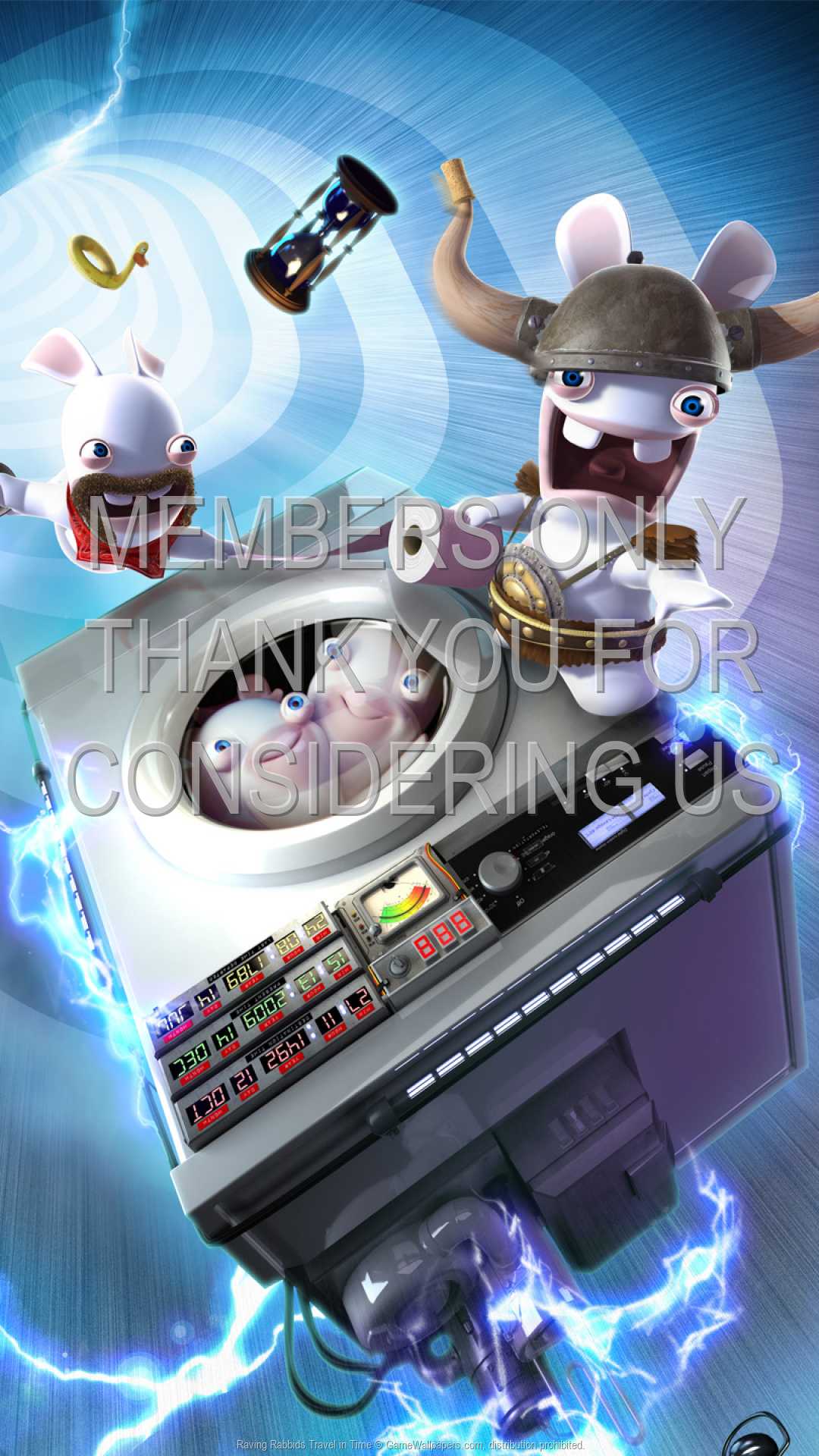 Raving Rabbids: Travel in Time 1080p Vertical Mobiele achtergrond 02