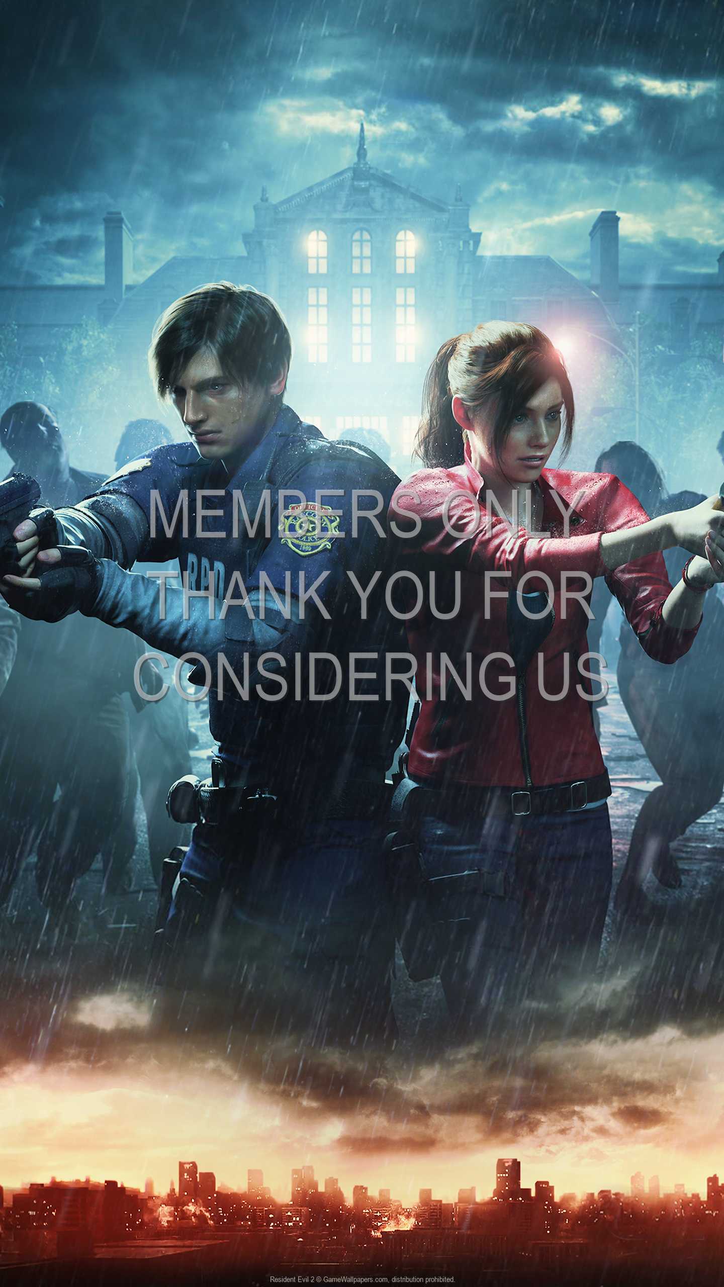 Resident Evil 2 1440p Vertical Handy Hintergrundbild 04