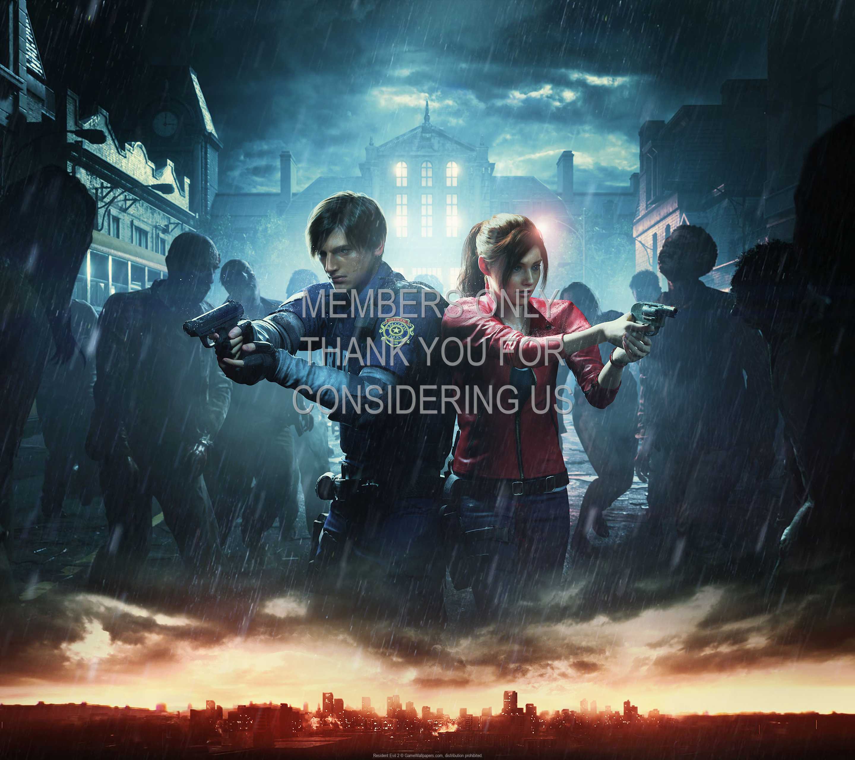 Resident Evil 2 1440p Horizontal Mobiele achtergrond 04