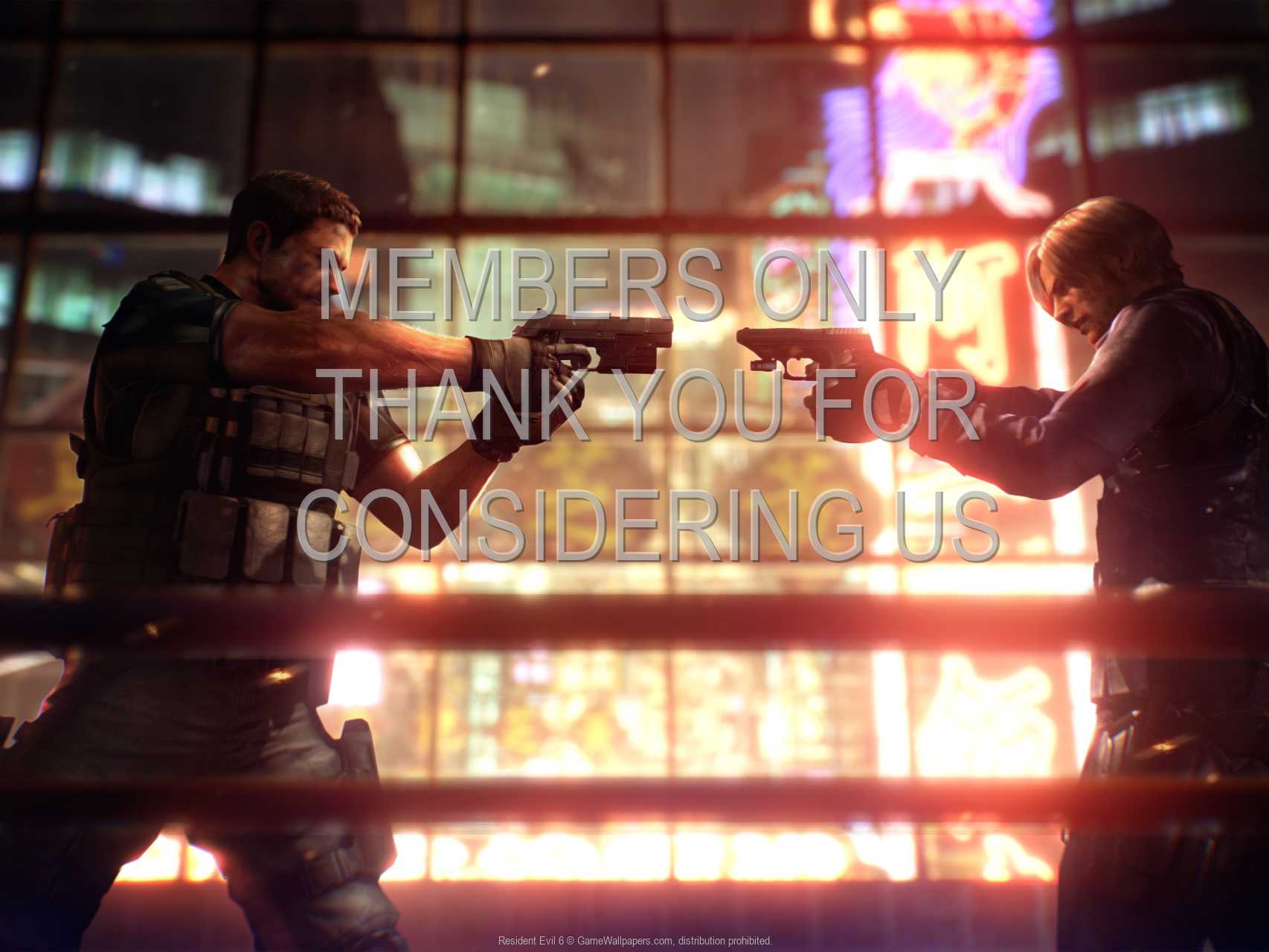 Resident Evil 6 720p Horizontal Mobiele achtergrond 02