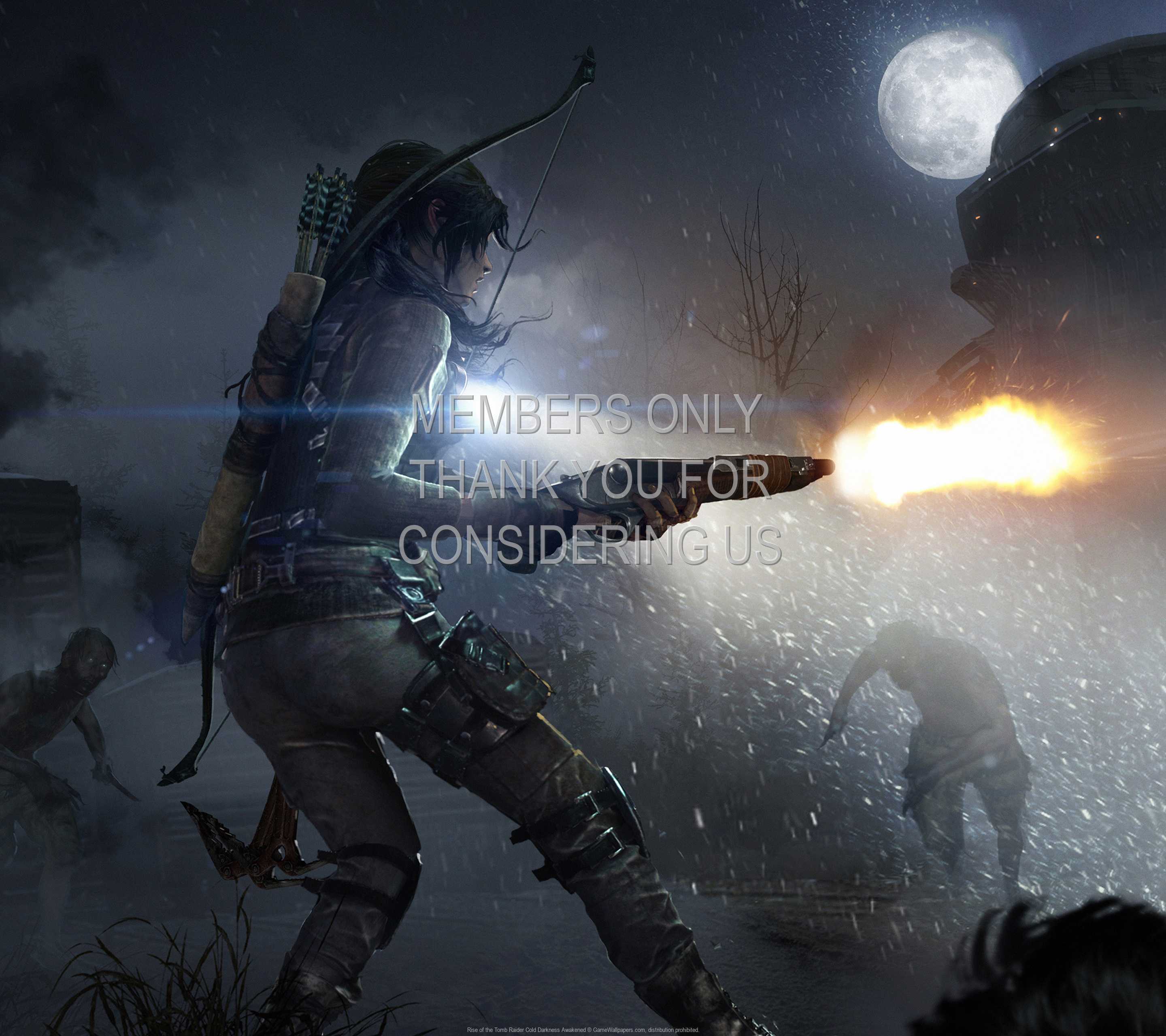 Rise of the Tomb Raider: Cold Darkness Awakened 1440p Horizontal Mobiele achtergrond 01