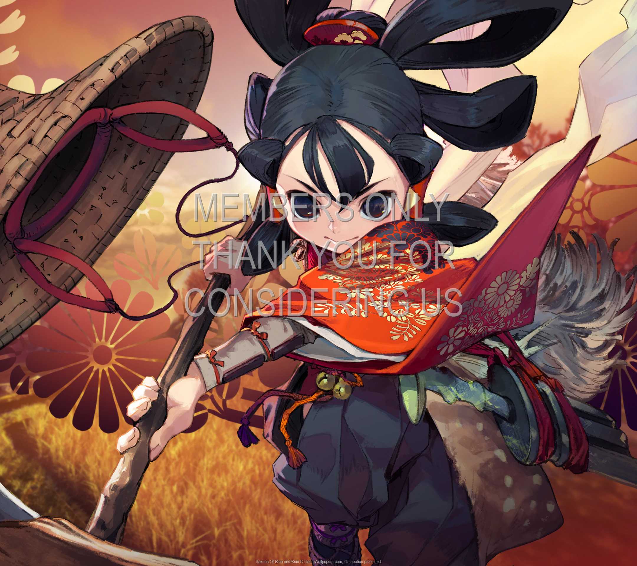 Sakuna: Of Rice and Ruin 1080p Horizontal Mobile fond d'cran 01