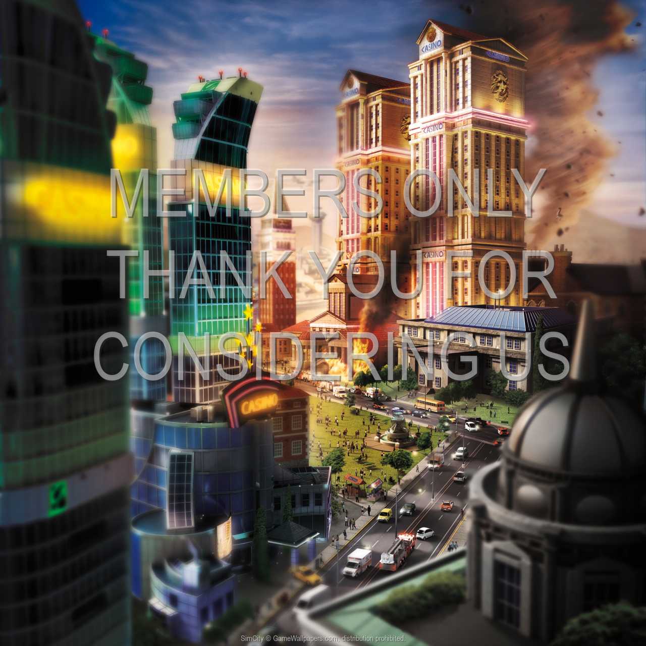 SimCity 720p Horizontal Mobiele achtergrond 04