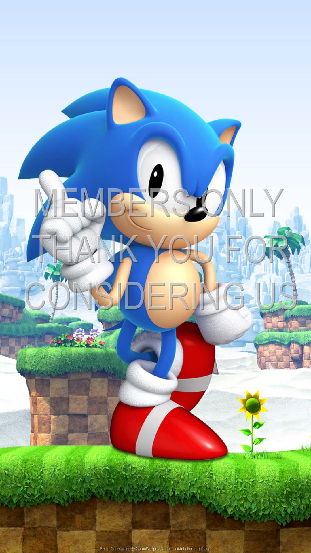 Sonic Generations 1080p Vertical Mobiele achtergrond 01