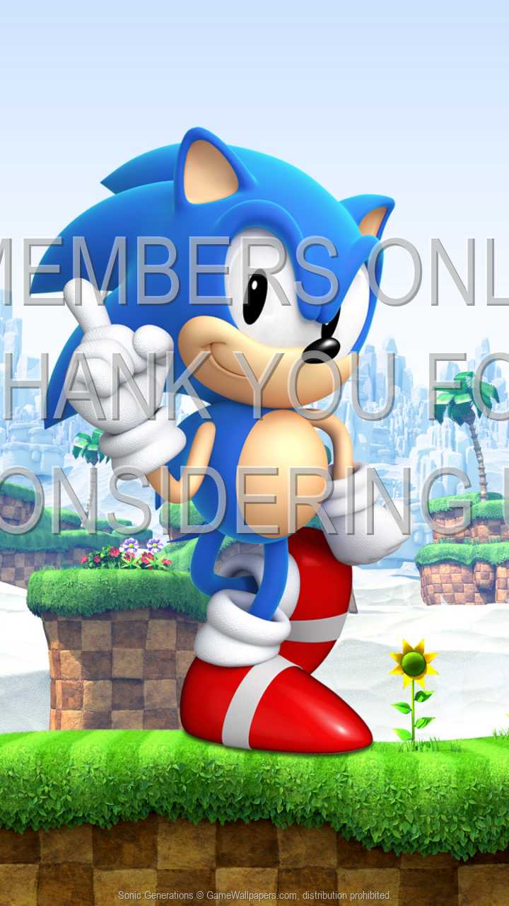 Sonic Generations 720p Vertical Handy Hintergrundbild 01