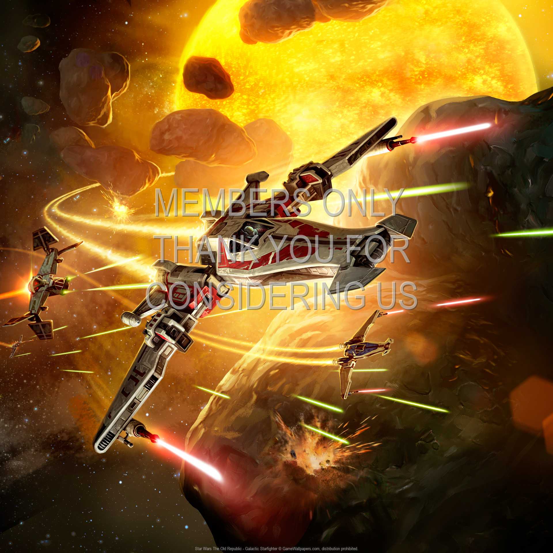 Star Wars: The Old Republic - Galactic Starfighter 1080p Horizontal Mobiele achtergrond 01
