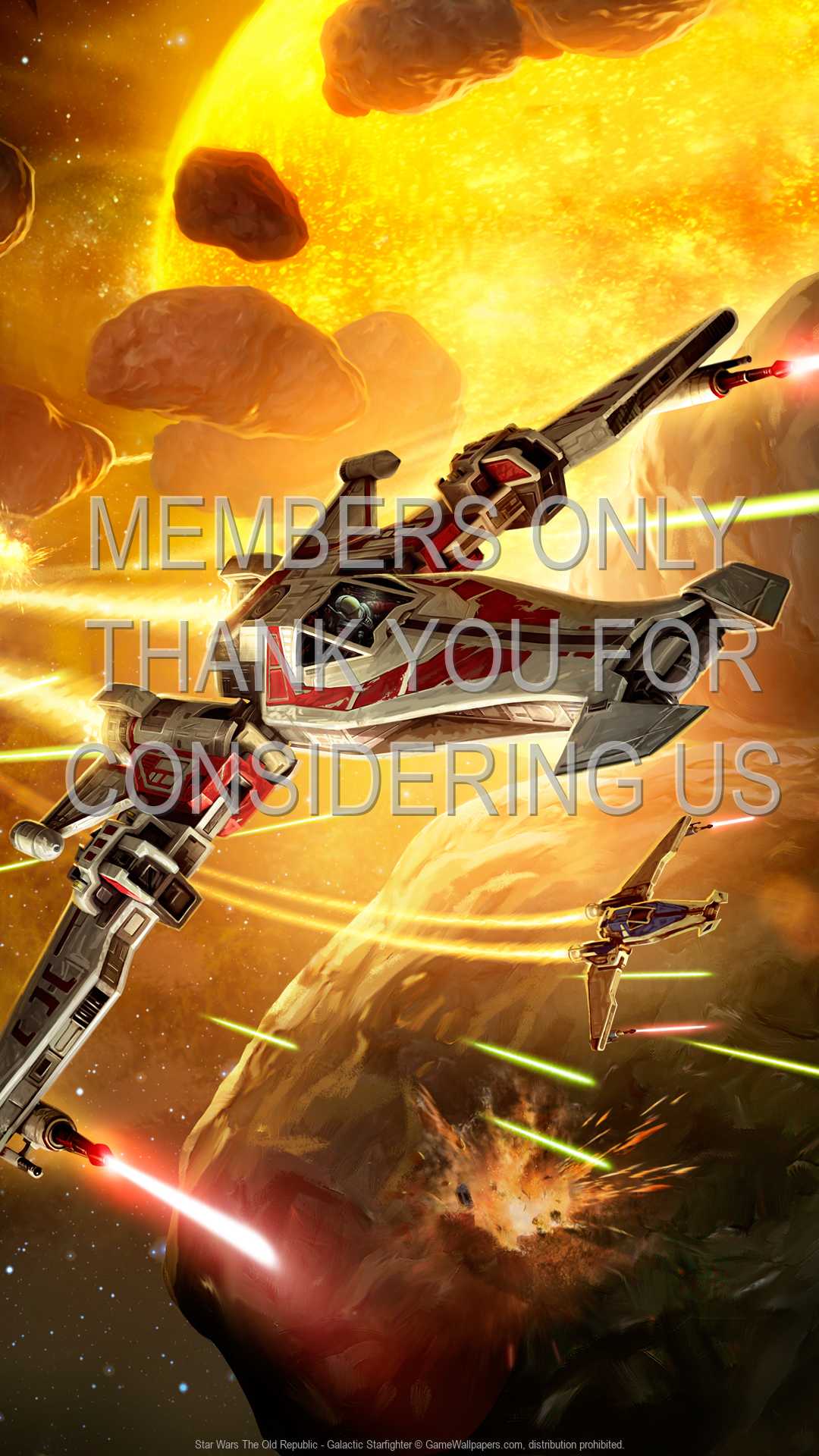 Star Wars: The Old Republic - Galactic Starfighter 1080p Vertical Mobiele achtergrond 01