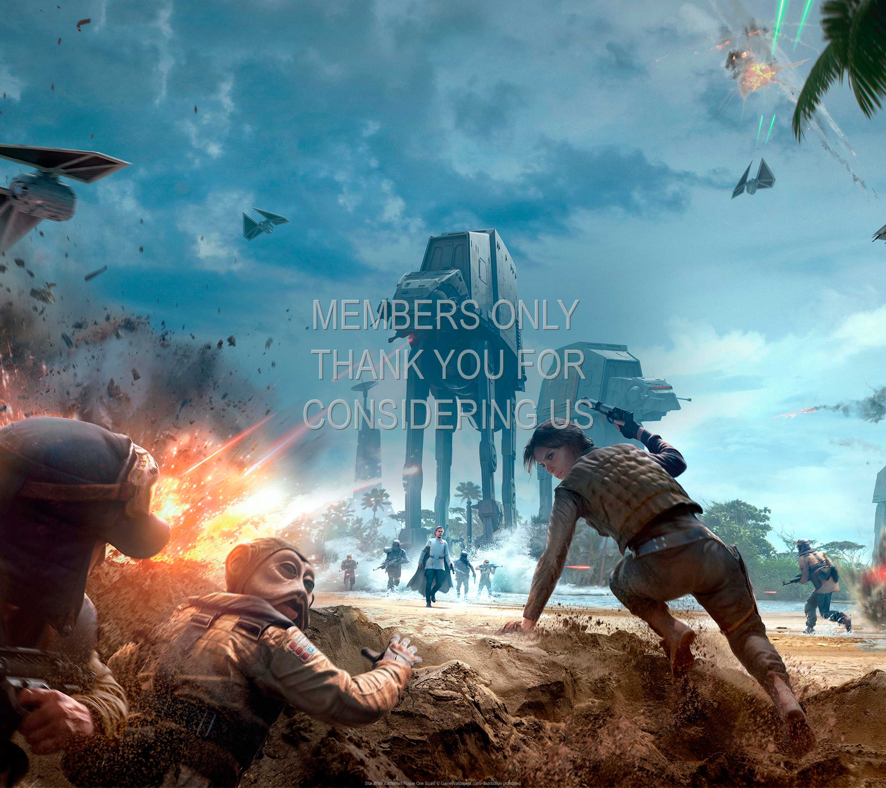 Star Wars Battlefront Rogue One: Scarif 1440p Horizontal Mobiele achtergrond 01