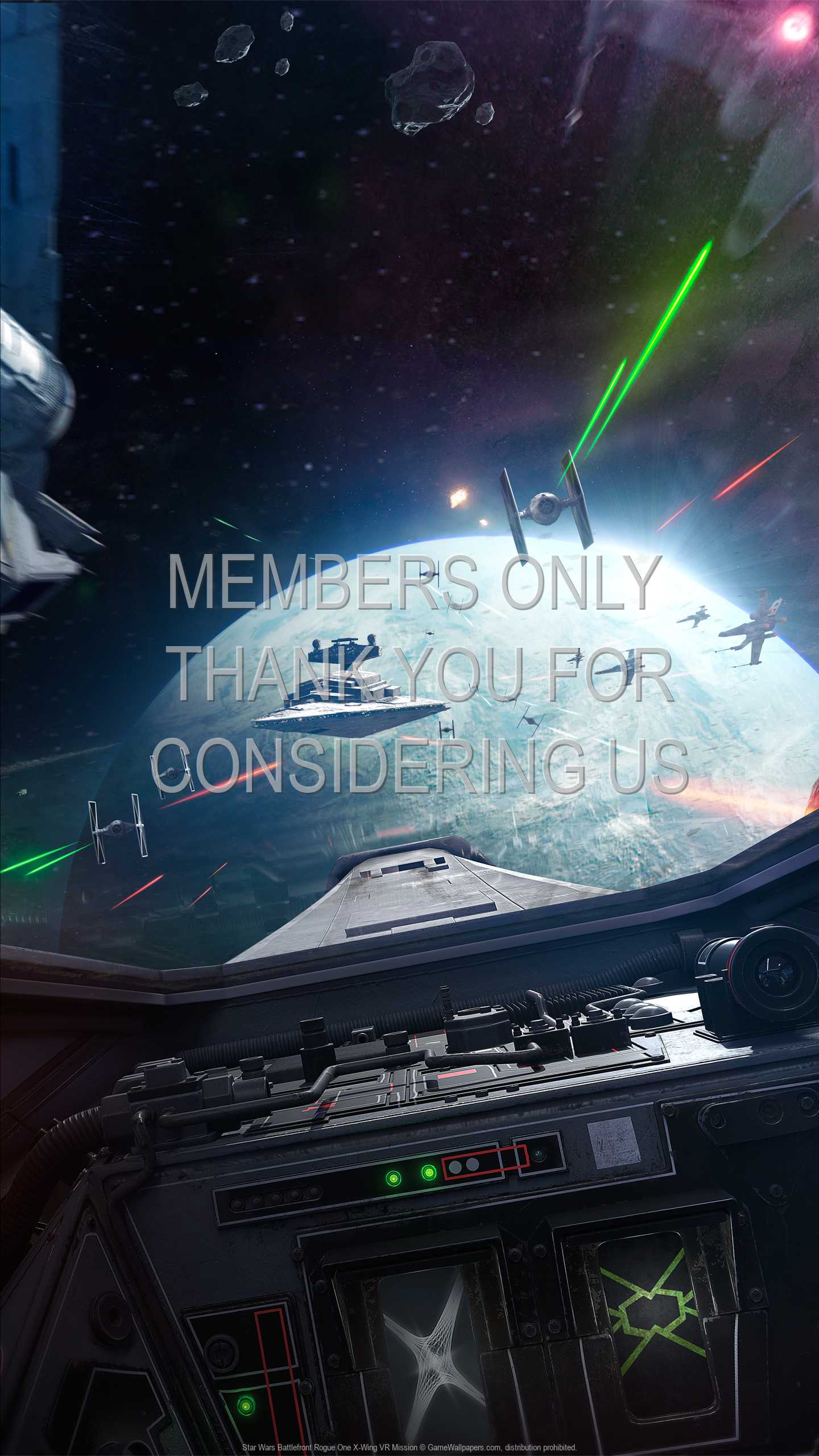Star Wars Battlefront Rogue One: X-Wing VR Mission 1440p Vertical Mvil fondo de escritorio 01