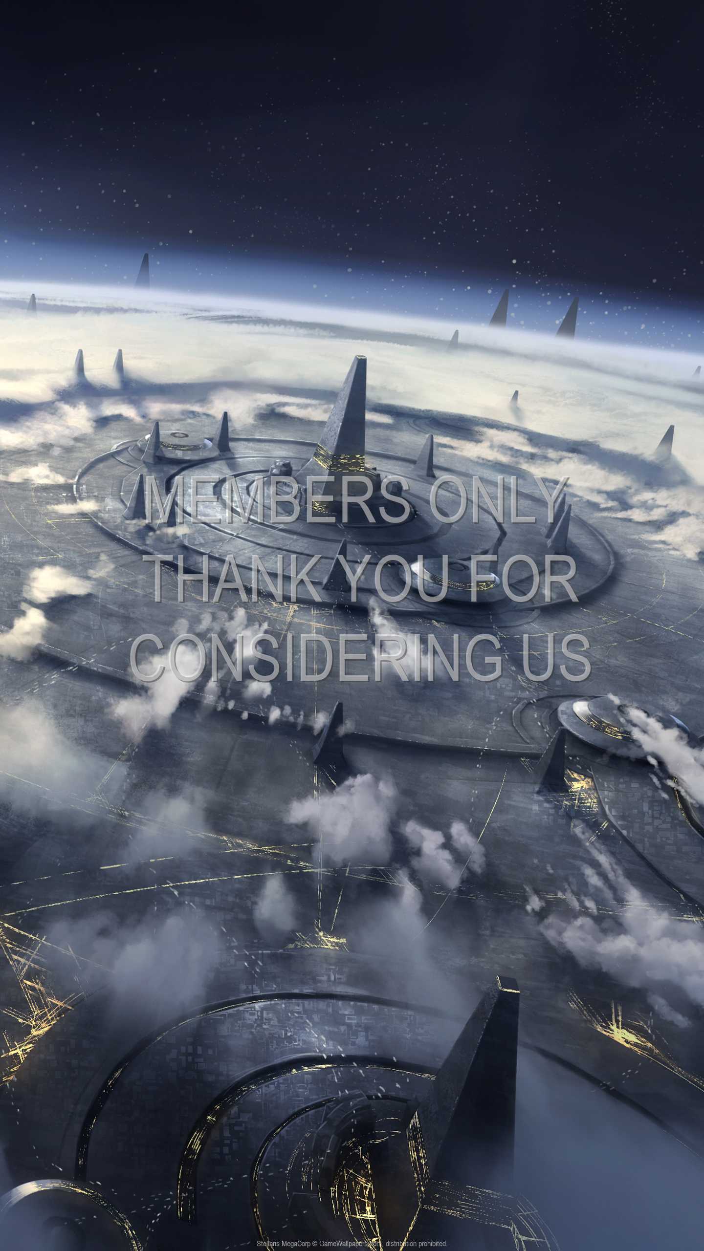 Stellaris: MegaCorp 1440p Vertical Mobiele achtergrond 01