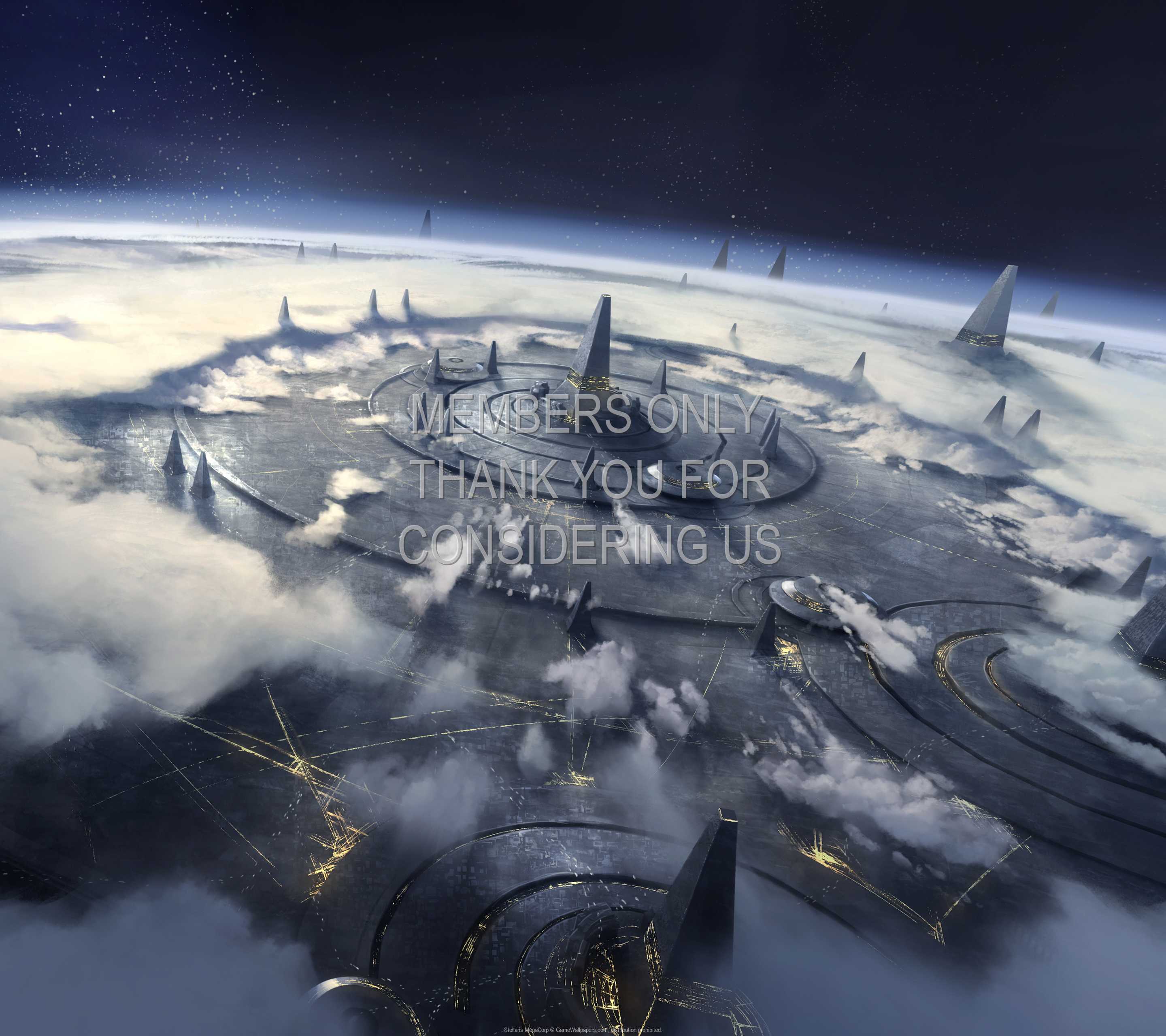 Stellaris: MegaCorp 1440p Horizontal Handy Hintergrundbild 01