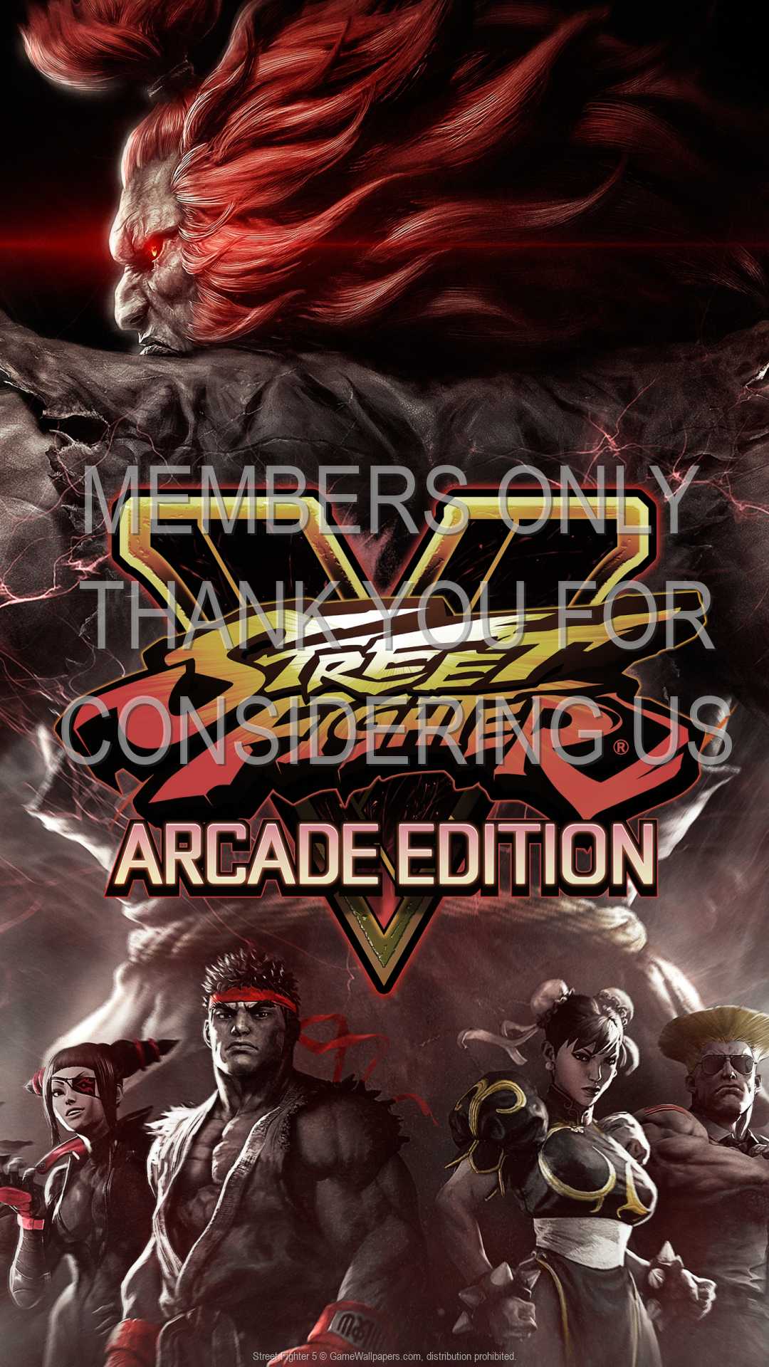 Street Fighter 5 1080p Vertical Mobiele achtergrond 07