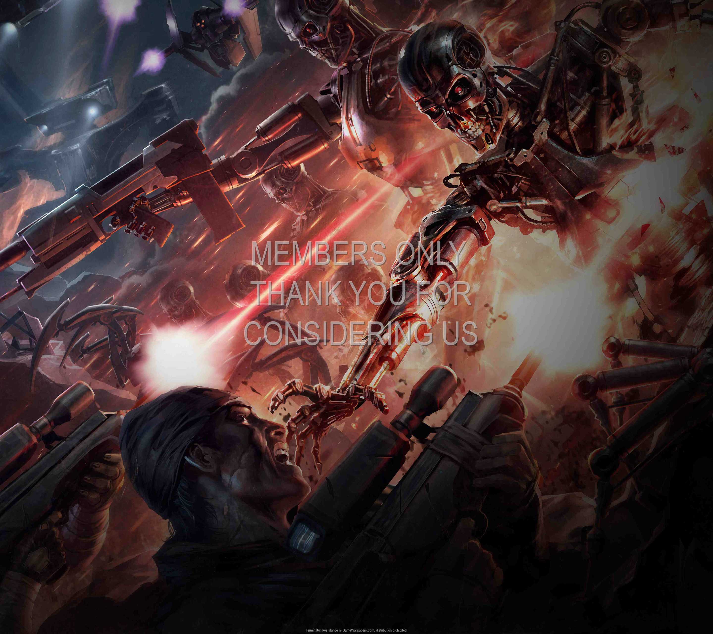 Terminator: Resistance 1440p Horizontal Handy Hintergrundbild 02