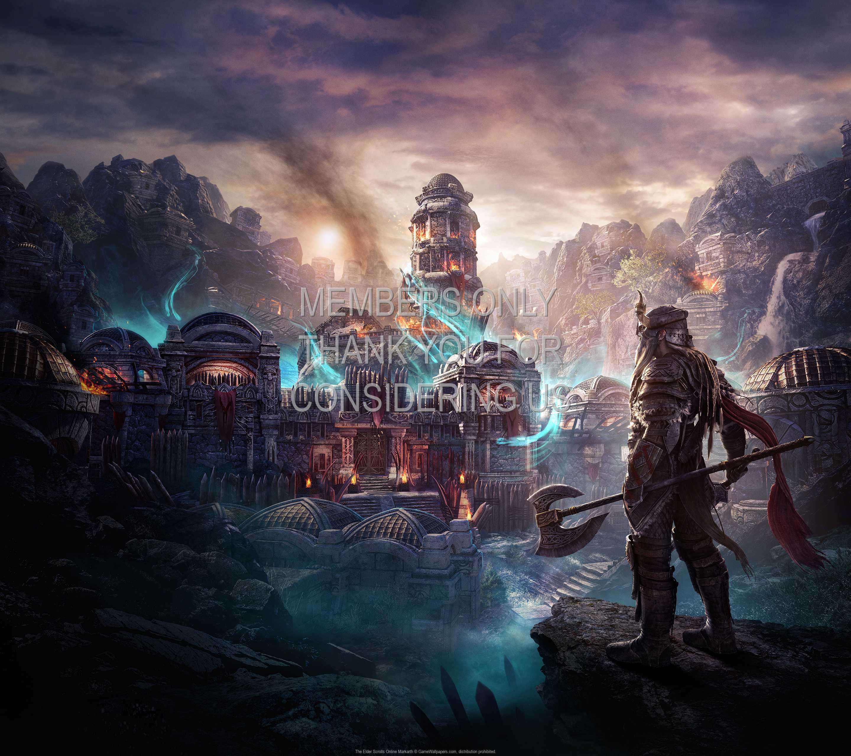 The Elder Scrolls Online: Markarth 1440p Horizontal Mobiele achtergrond 01