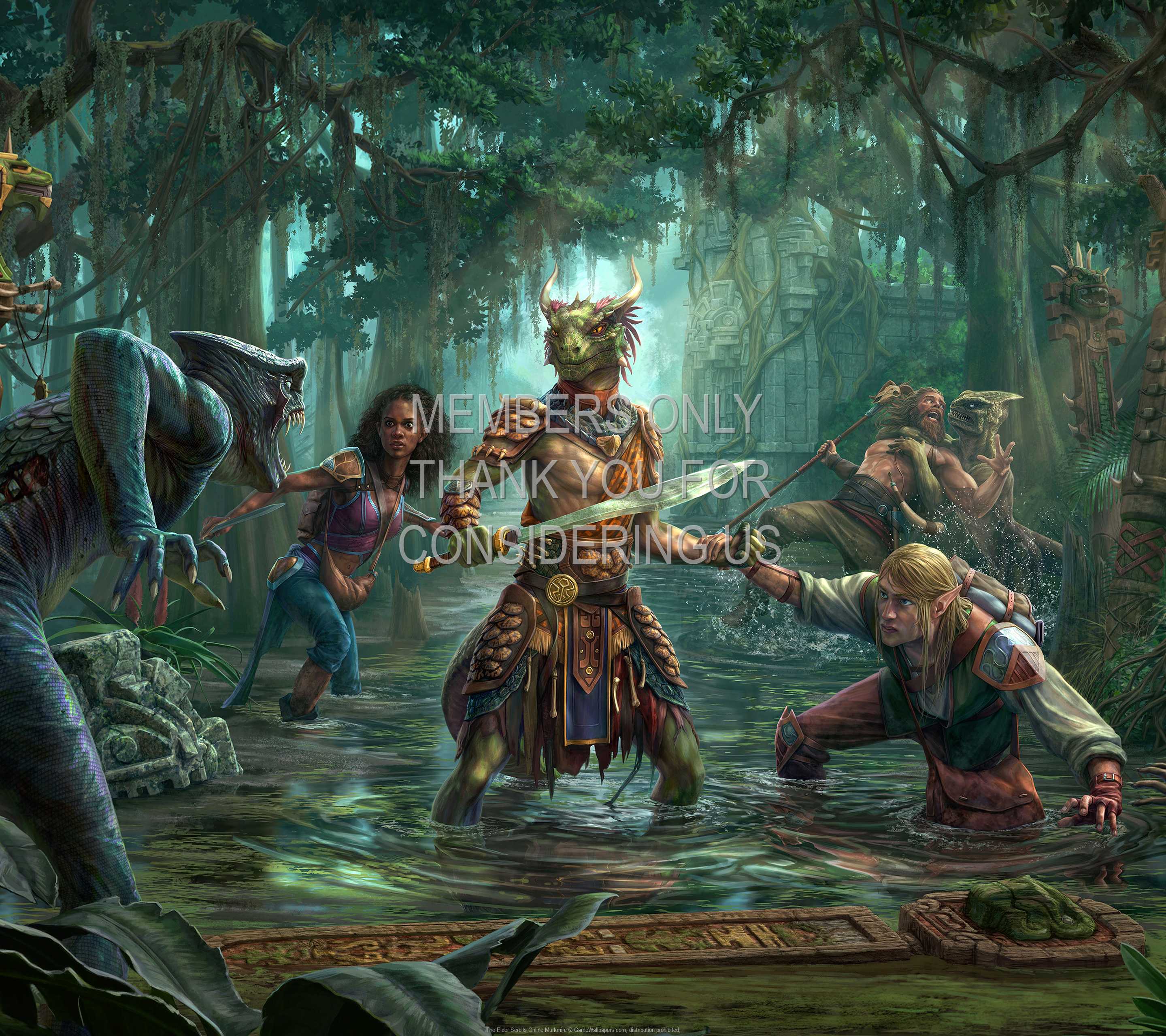 The Elder Scrolls Online: Murkmire 1440p Horizontal Mobiele achtergrond 01