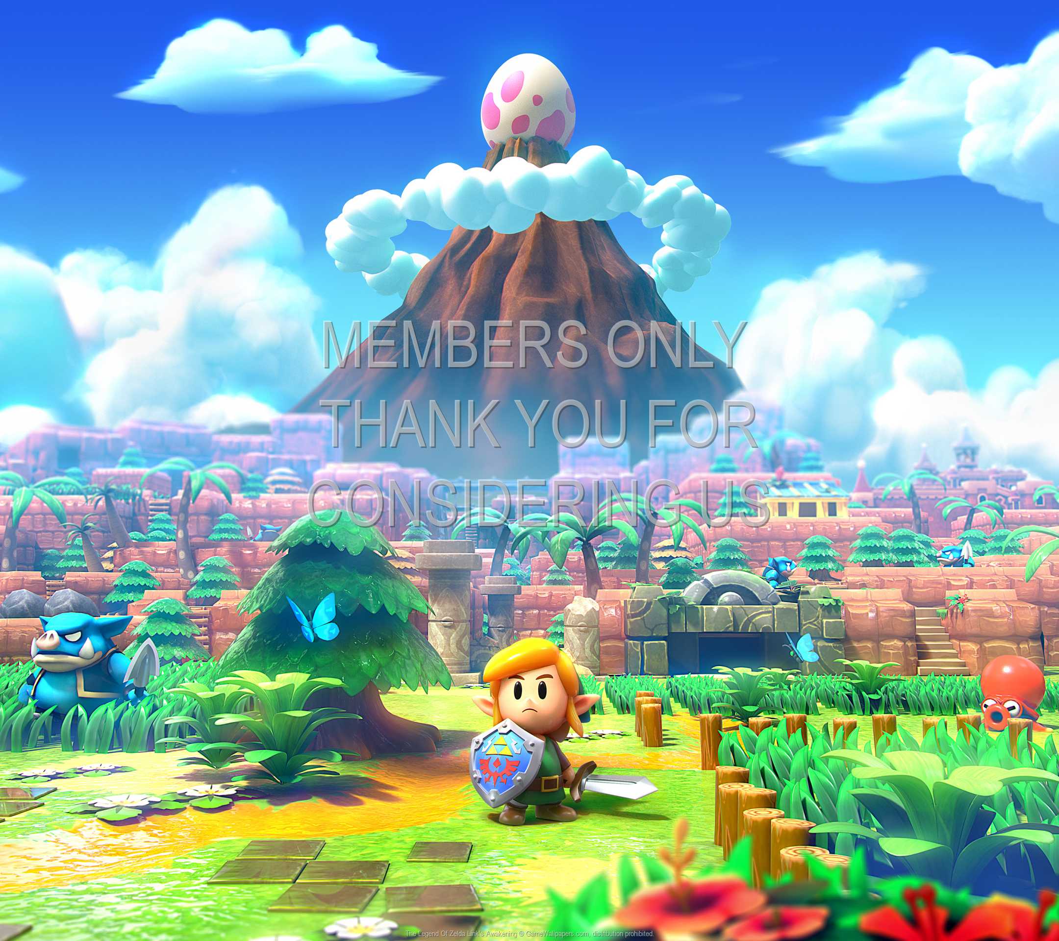 The Legend Of Zelda: Link's Awakening 1080p Horizontal Mobiele achtergrond 01