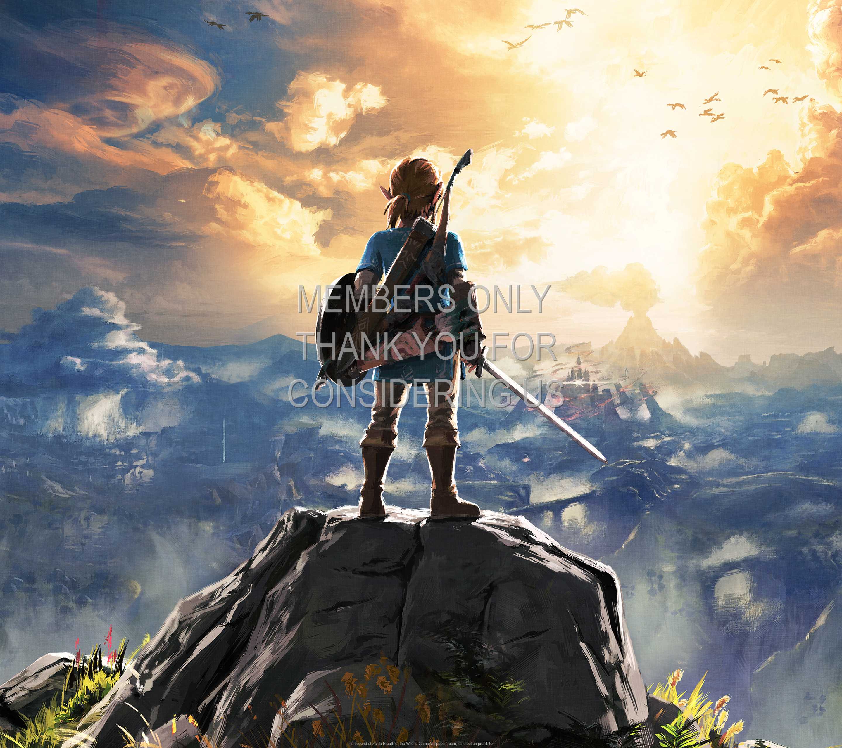 The Legend of Zelda: Breath of the Wild 1440p Horizontal Mobiele achtergrond 02