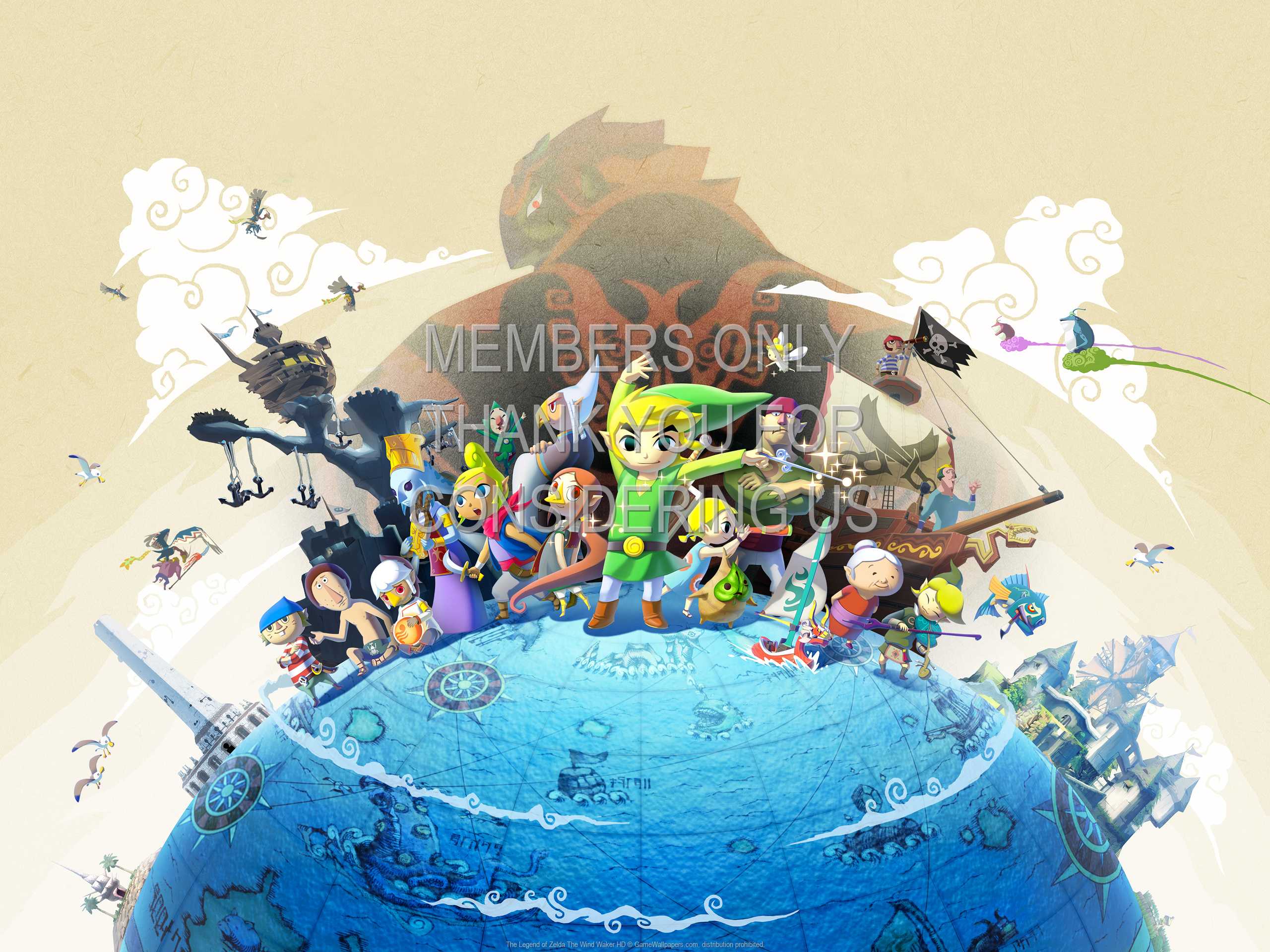 The Legend of Zelda: The Wind Waker HD 1080p Horizontal Mvil fondo de escritorio 01