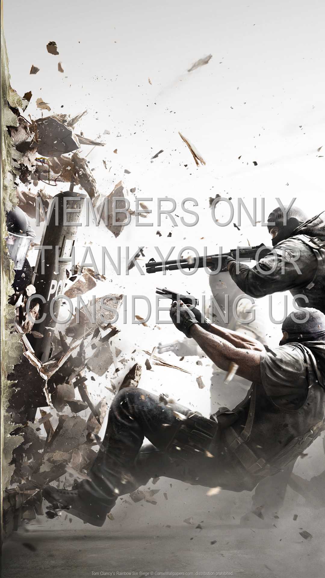 Tom Clancy's Rainbow Six: Siege 1080p Vertical Mobiele achtergrond 01