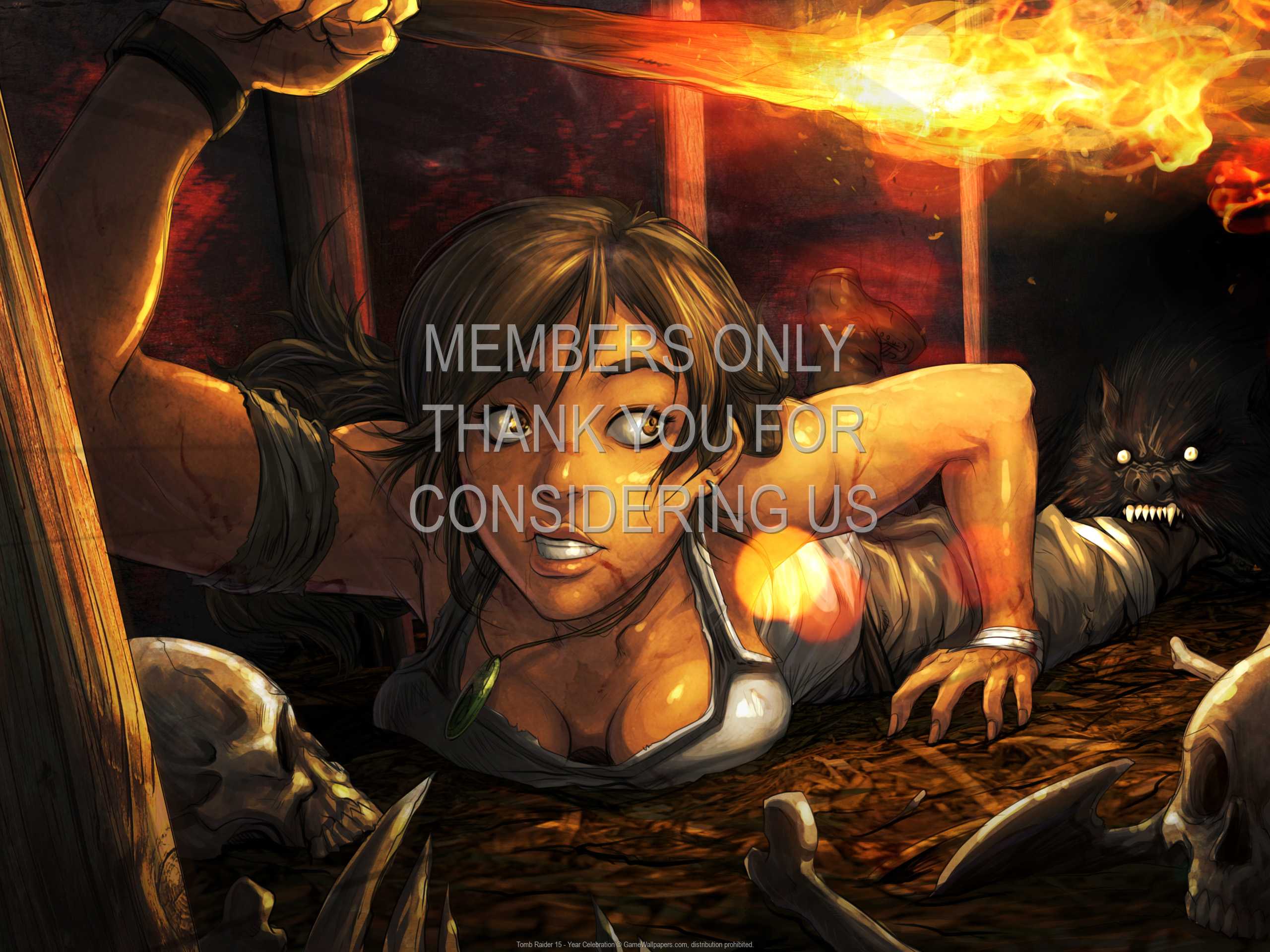 Tomb Raider 15 - Year Celebration 1080p Horizontal Mobiele achtergrond 01