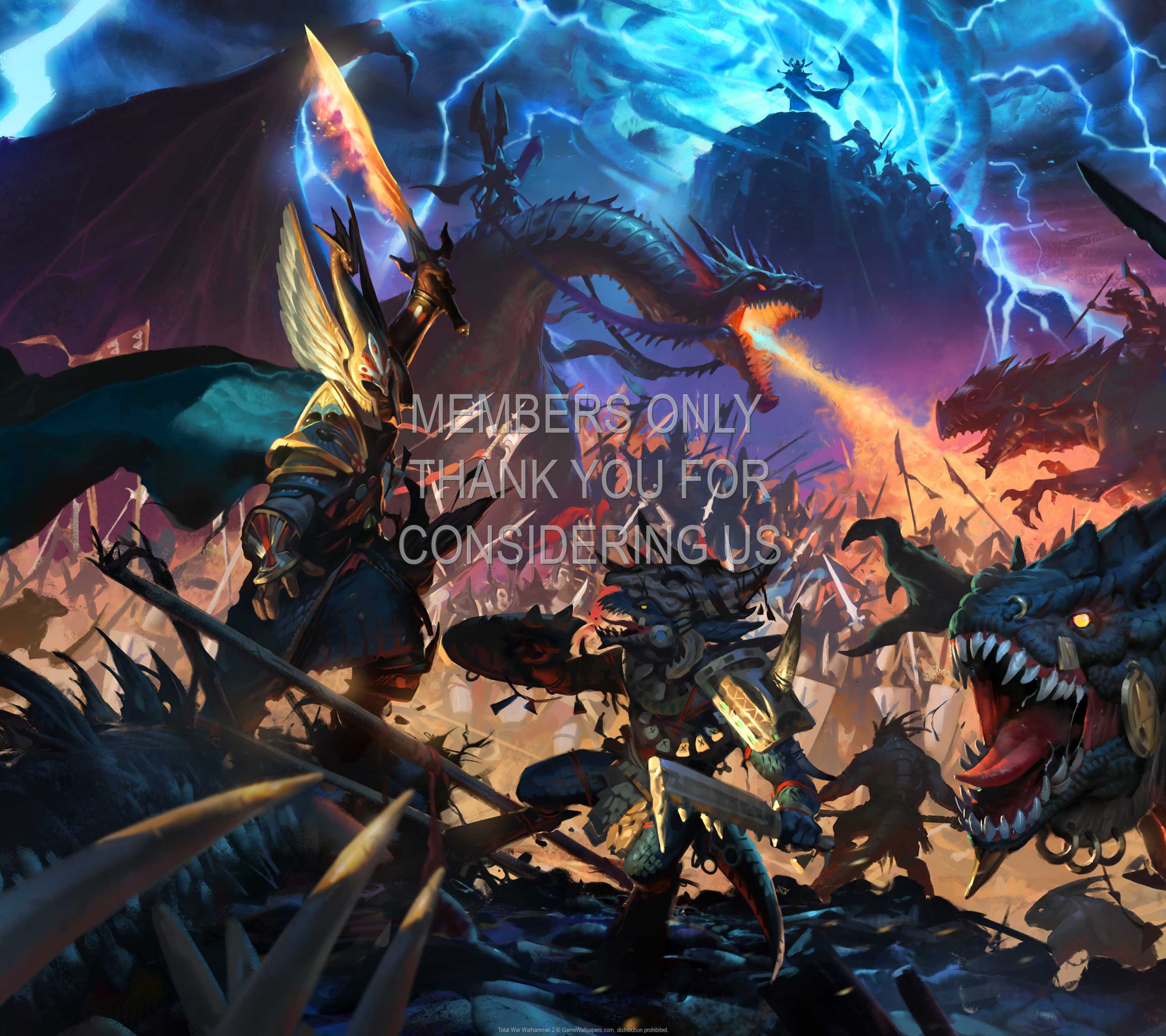 Total War: Warhammer 2 1440p Horizontal Mobiele achtergrond 04