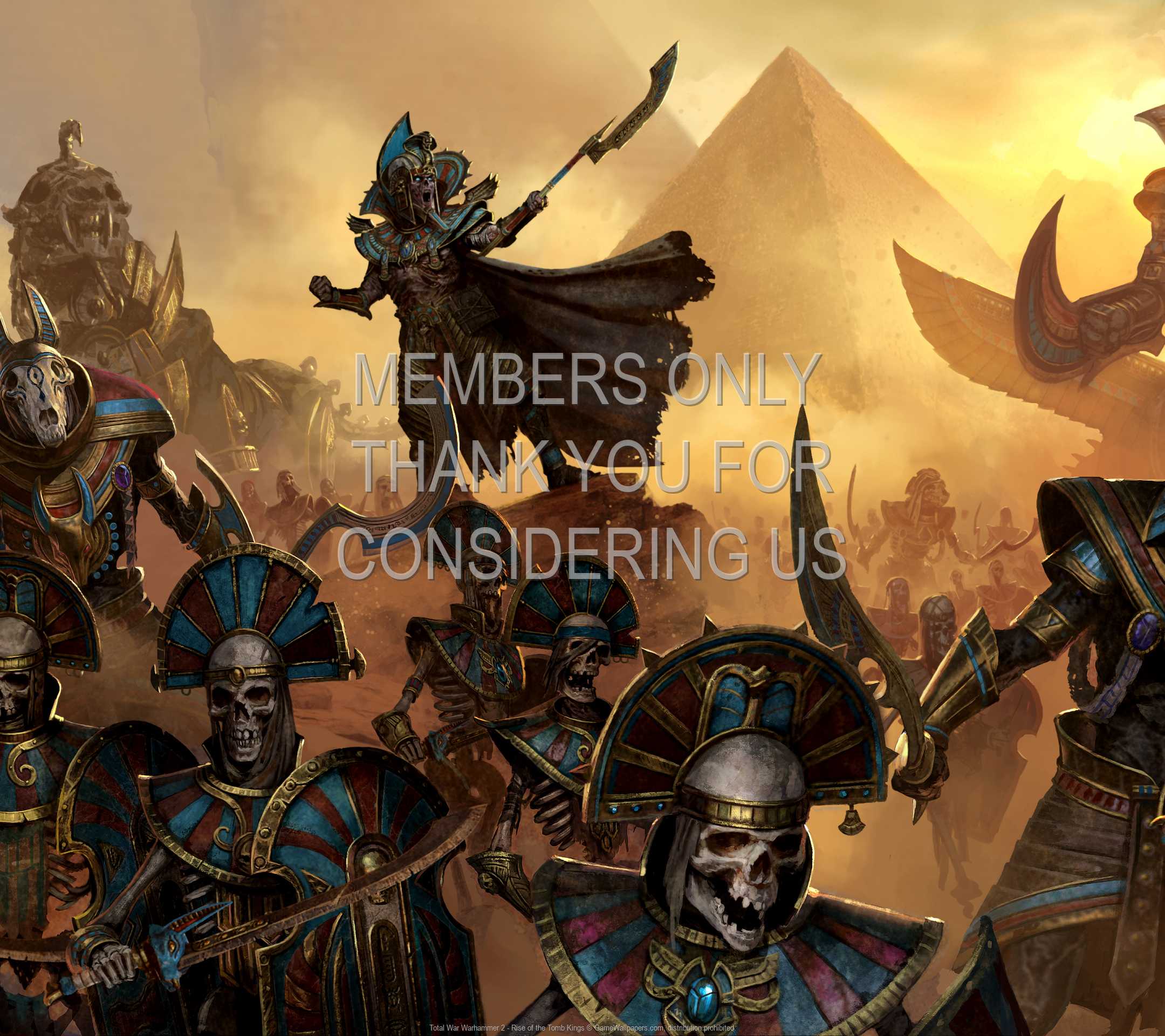 Total War: Warhammer 2 - Rise of the Tomb Kings 1080p Horizontal Mobiele achtergrond 01