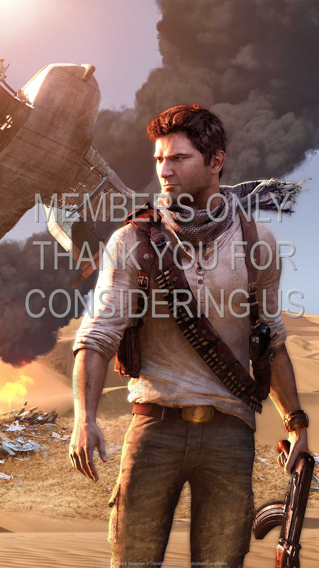 Uncharted 3: Drake's Deception 1080p Vertical Mobile wallpaper or background 01
