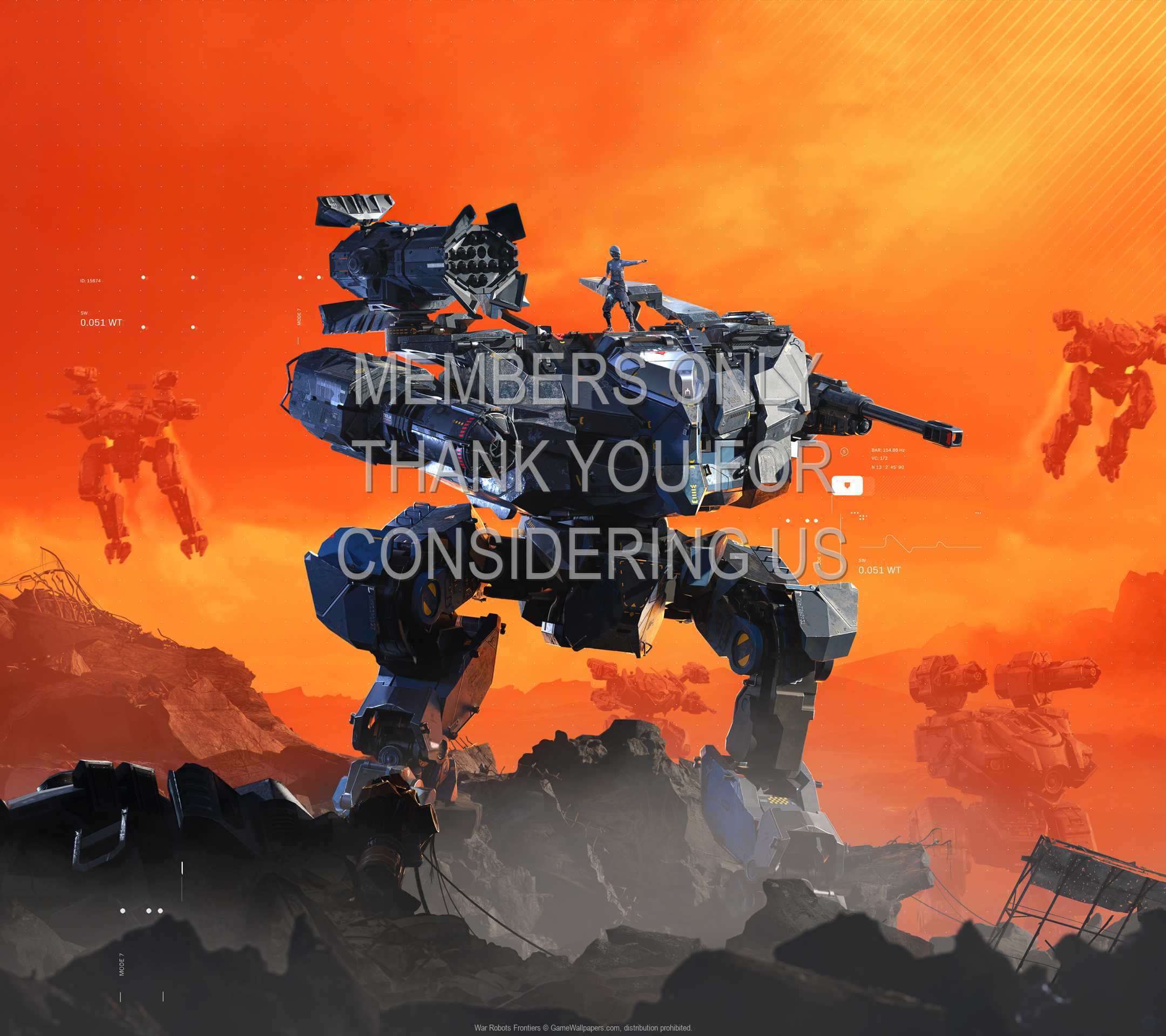 War Robots: Frontiers 1080p Horizontal Mobiele achtergrond 01