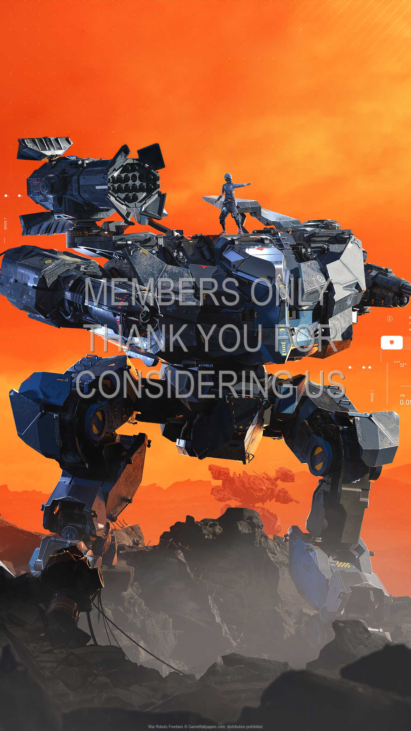 War Robots: Frontiers 1440p Vertical Mobiele achtergrond 01