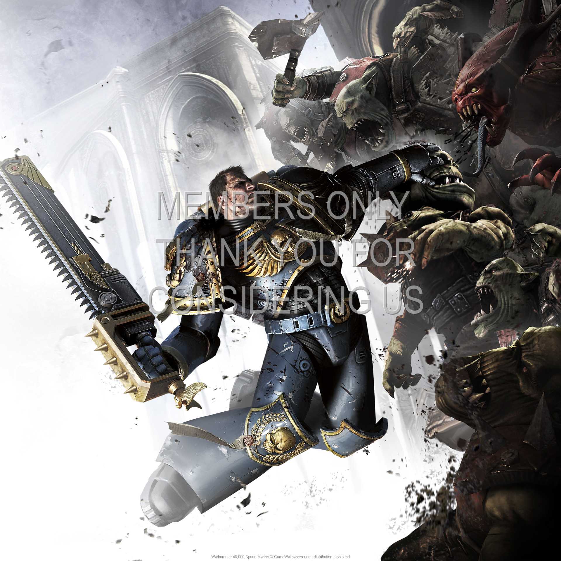Warhammer 40,000: Space Marine 1080p Horizontal Mobiele achtergrond 08