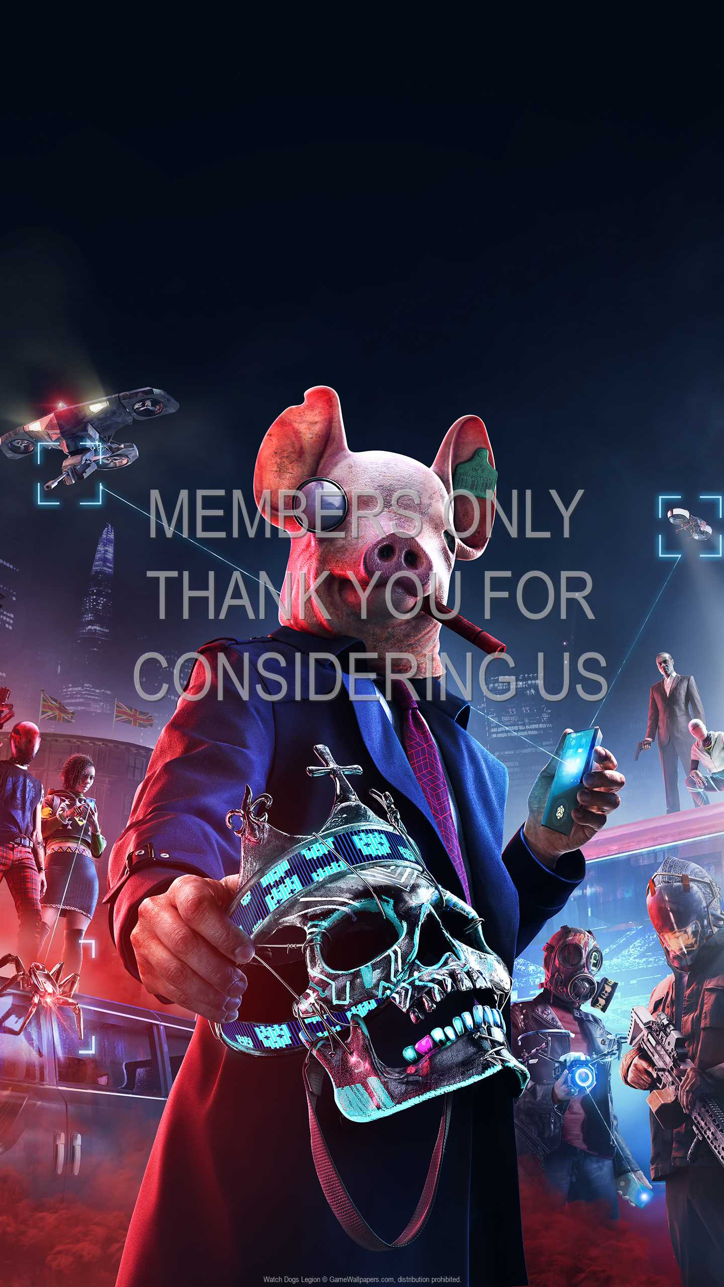 Watch Dogs: Legion 1440p Vertical Mobiele achtergrond 03