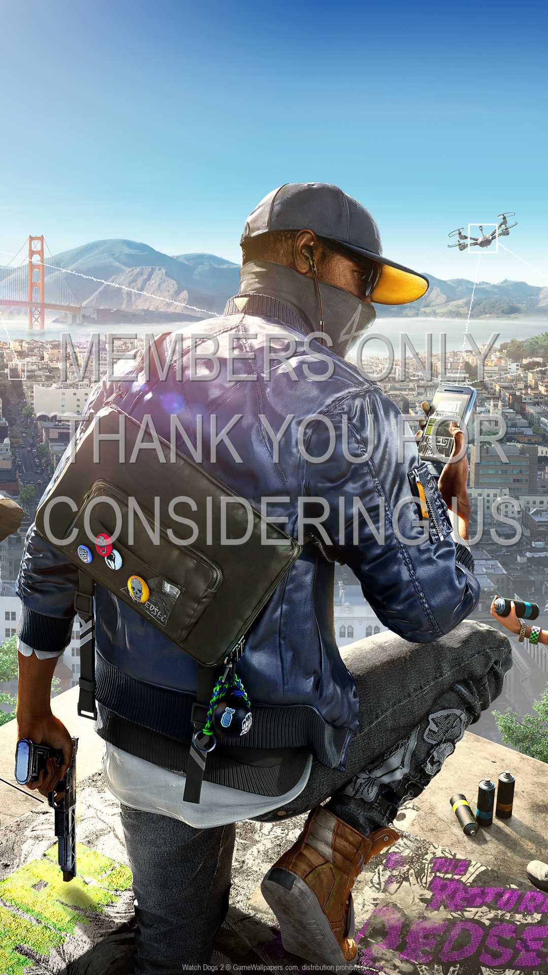 Watch Dogs 2 1080p Vertical Mobile wallpaper or background 01