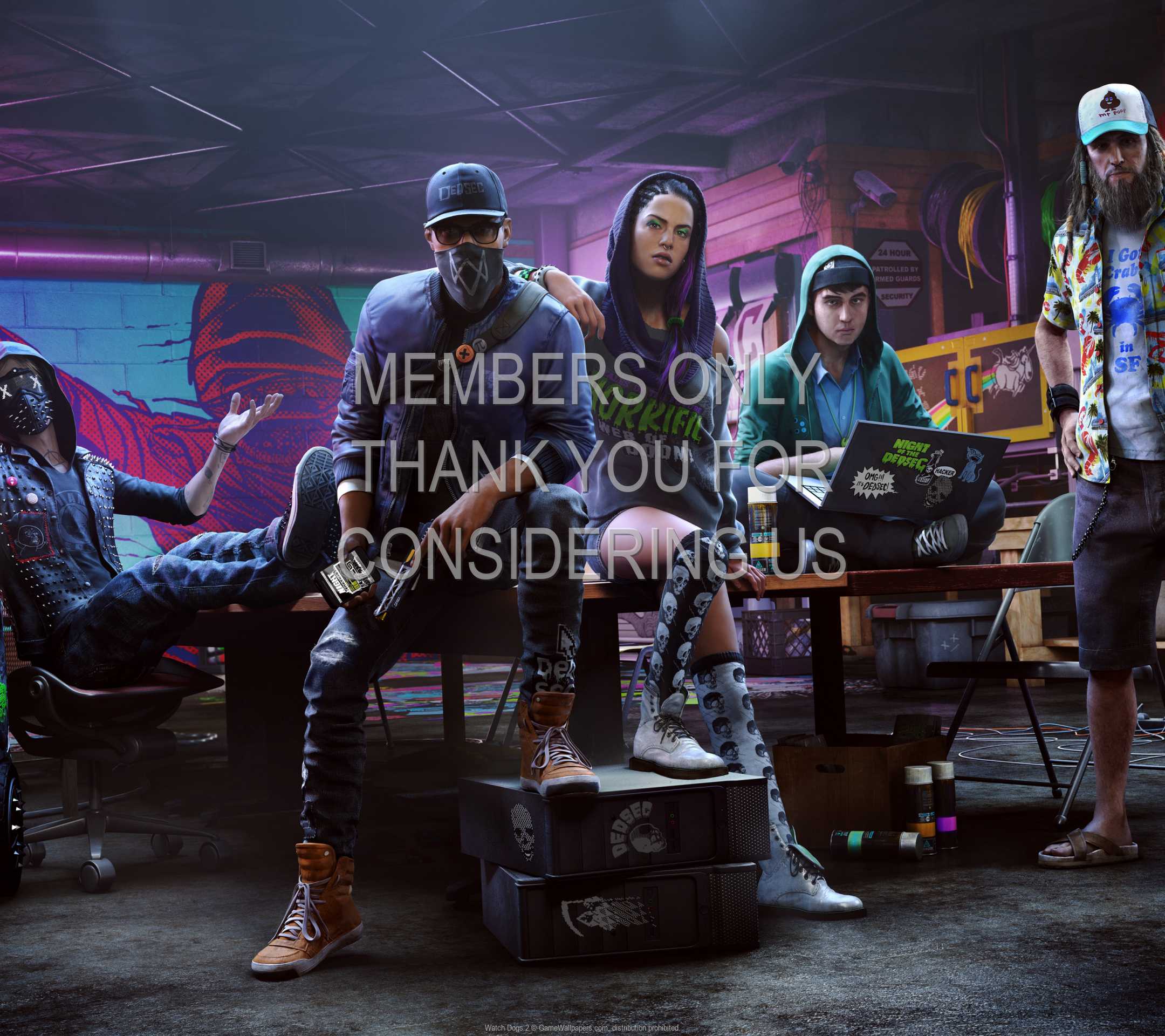 Watch Dogs 2 1080p Horizontal Mobiele achtergrond 03