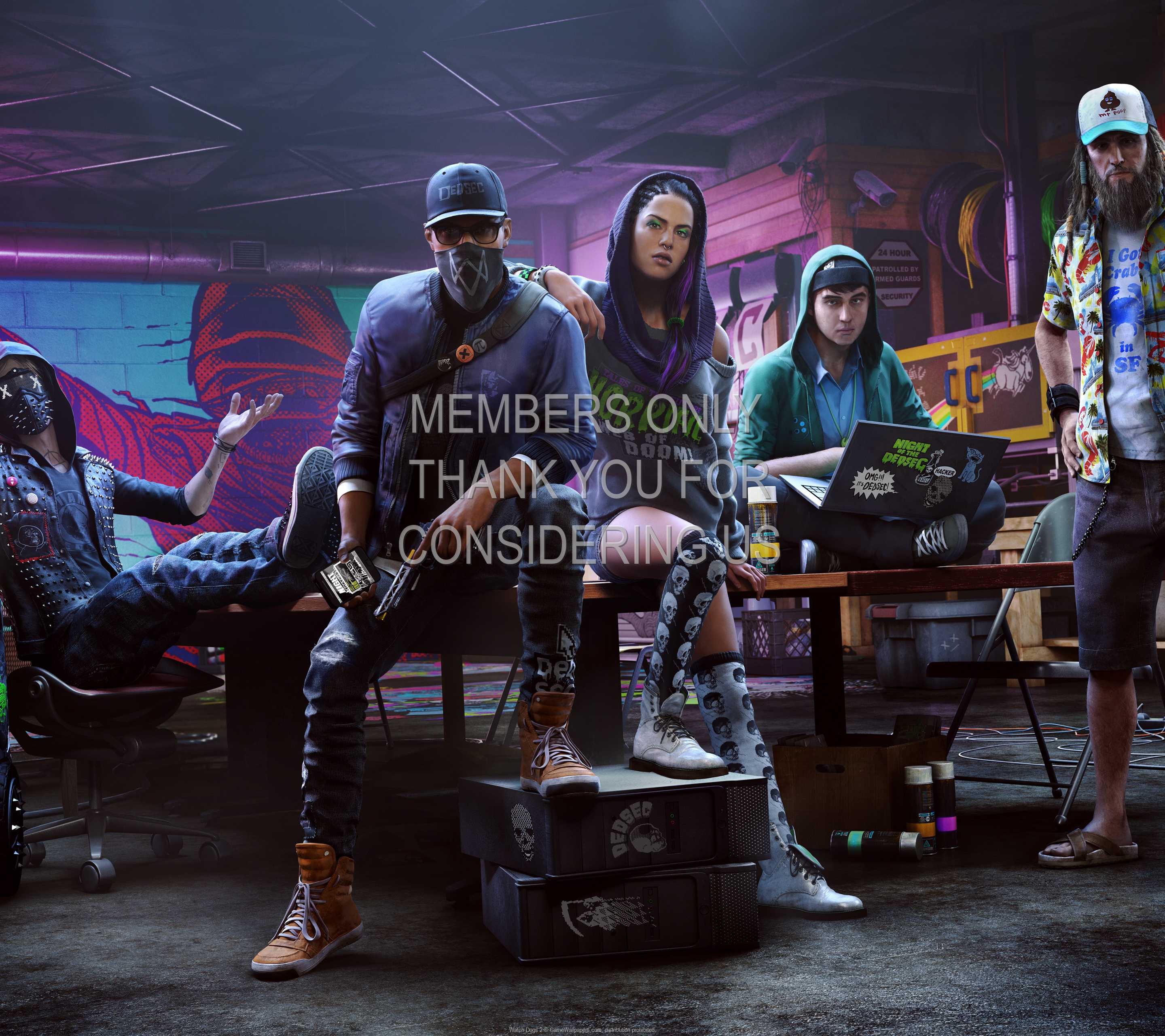 Watch Dogs 2 1440p Horizontal Mobiele achtergrond 03