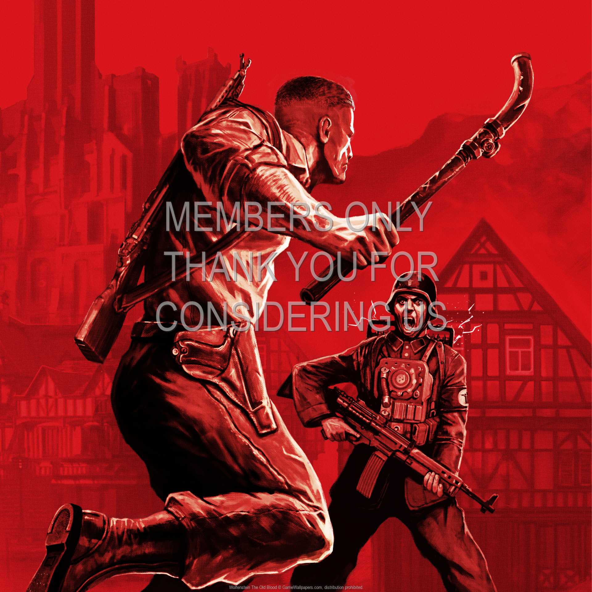Wolfenstein: The Old Blood 1080p Horizontal Mobiele achtergrond 03