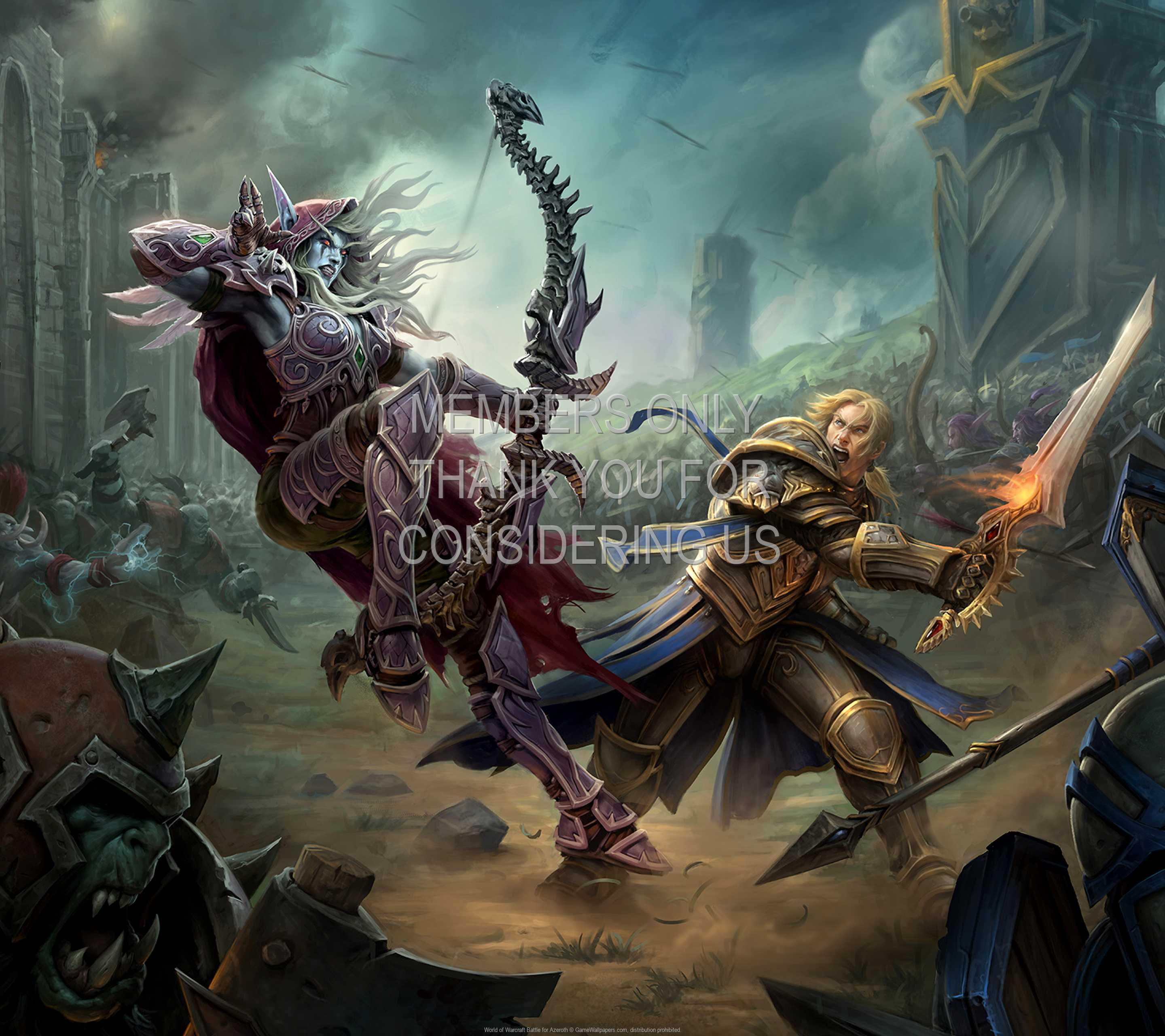 World of Warcraft: Battle for Azeroth 1440p Horizontal Mobiele achtergrond 04