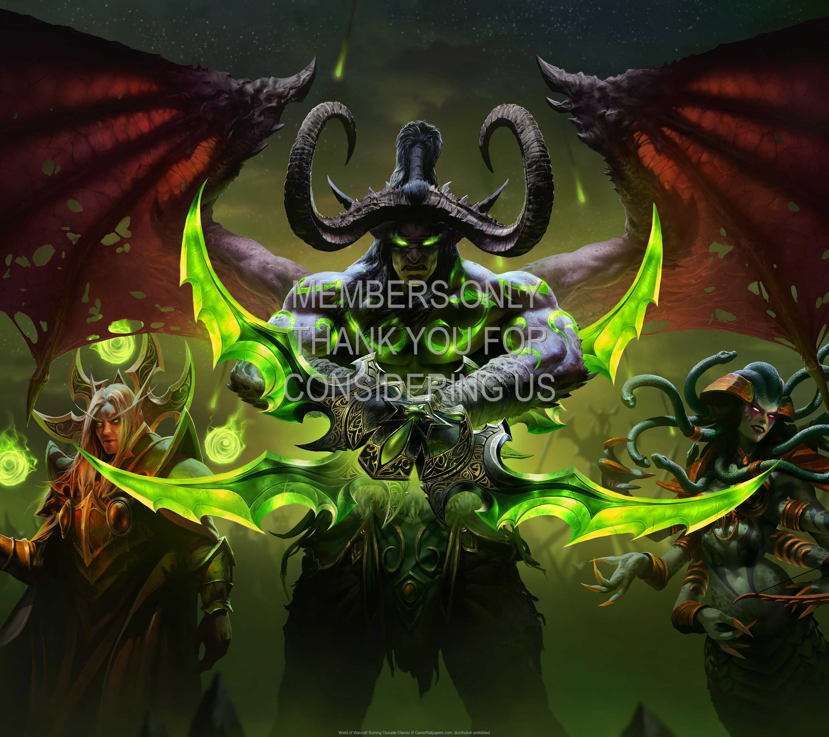 World of Warcraft: Burning Crusade Classic 1440p Horizontal Handy Hintergrundbild 01