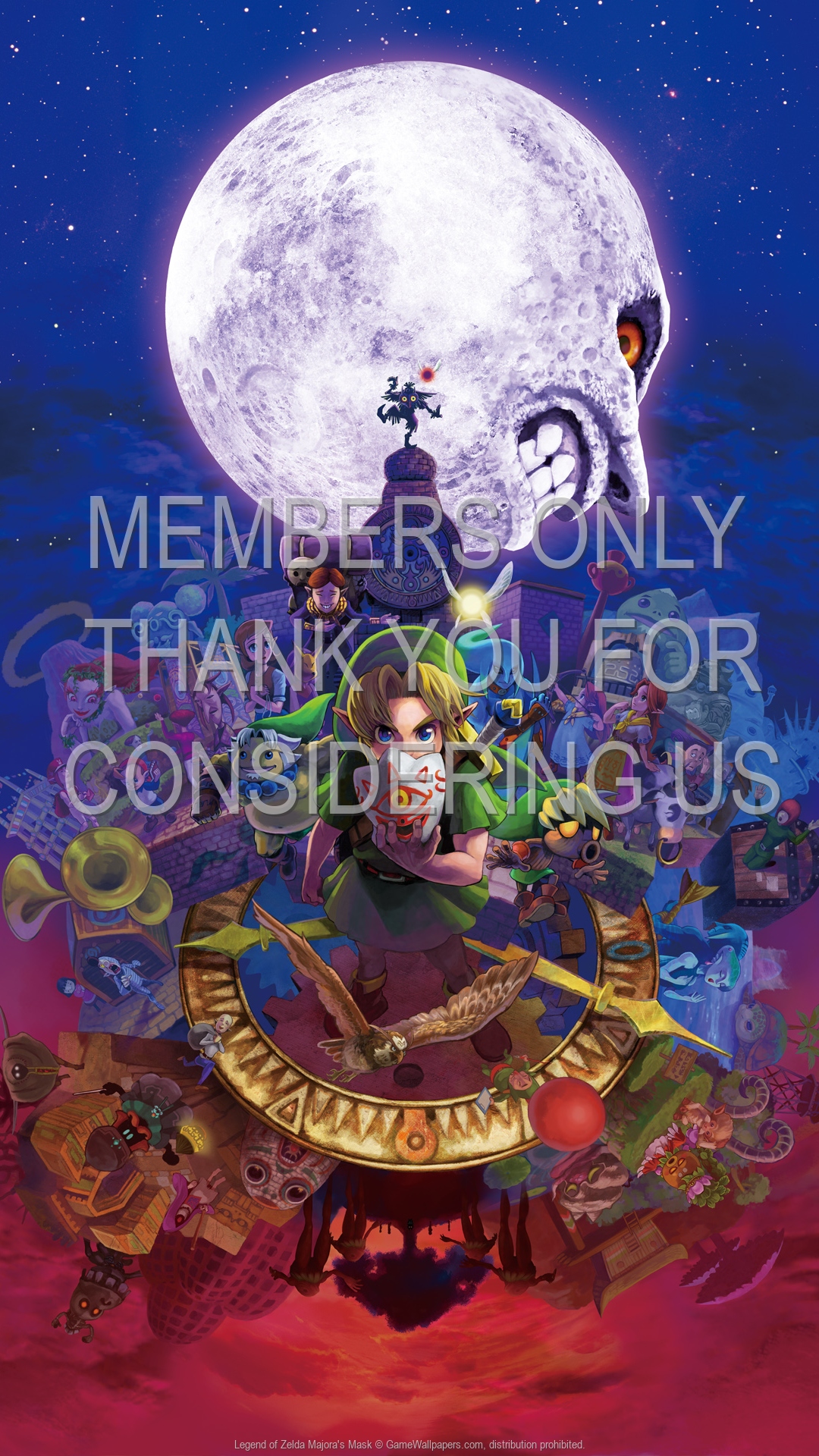 Legend Of Zelda Majoras Mask Wallpaper 01 1920x1080 Legend Of Zelda Majoras Mask Wallpaper 01 1920x1080