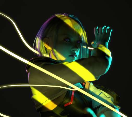 Cyberpunk: Edgerunners fan art Mobile Horizontal wallpaper or background