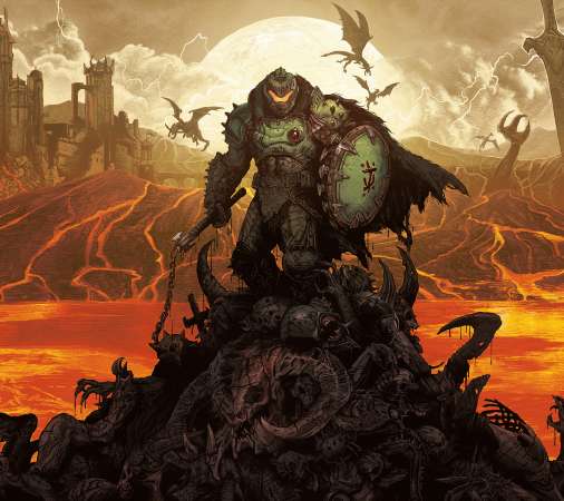 Doom: The Dark Ages Mobile Horizontal wallpaper or background