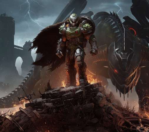 Doom: The Dark Ages Mobile Horizontal wallpaper or background