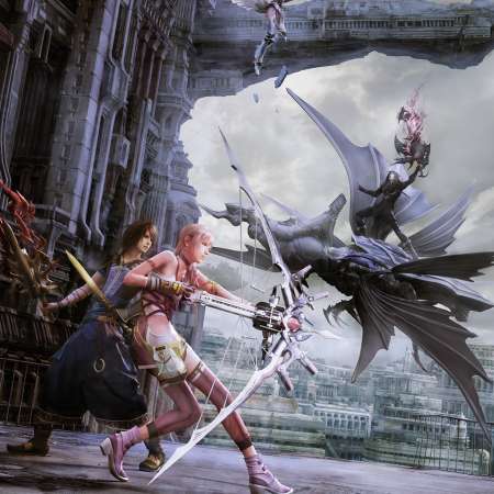 Final Fantasy xiii - 2 Mobile Horizontal wallpaper or background