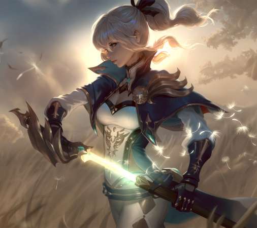 Genshin Impact fan art Mobile Horizontal wallpaper or background