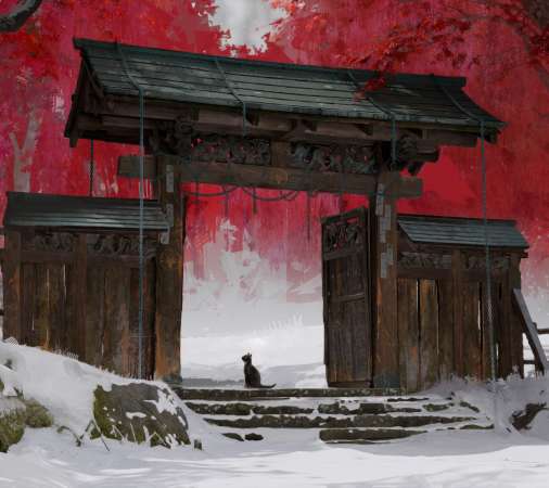 Ghost of Yotei Mobile Horizontal wallpaper or background