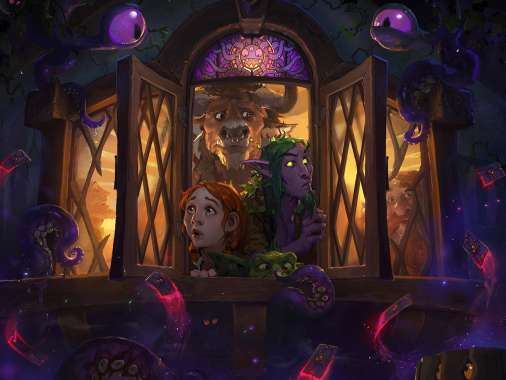 Hearthstone: Heroes of Warcraft - Whispers of the old Gods Mobile Horizontal wallpaper or background