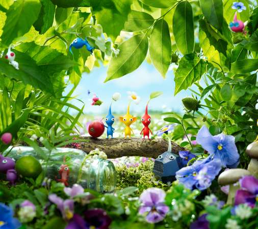 Pikmin 3 Mobile Horizontal wallpaper or background